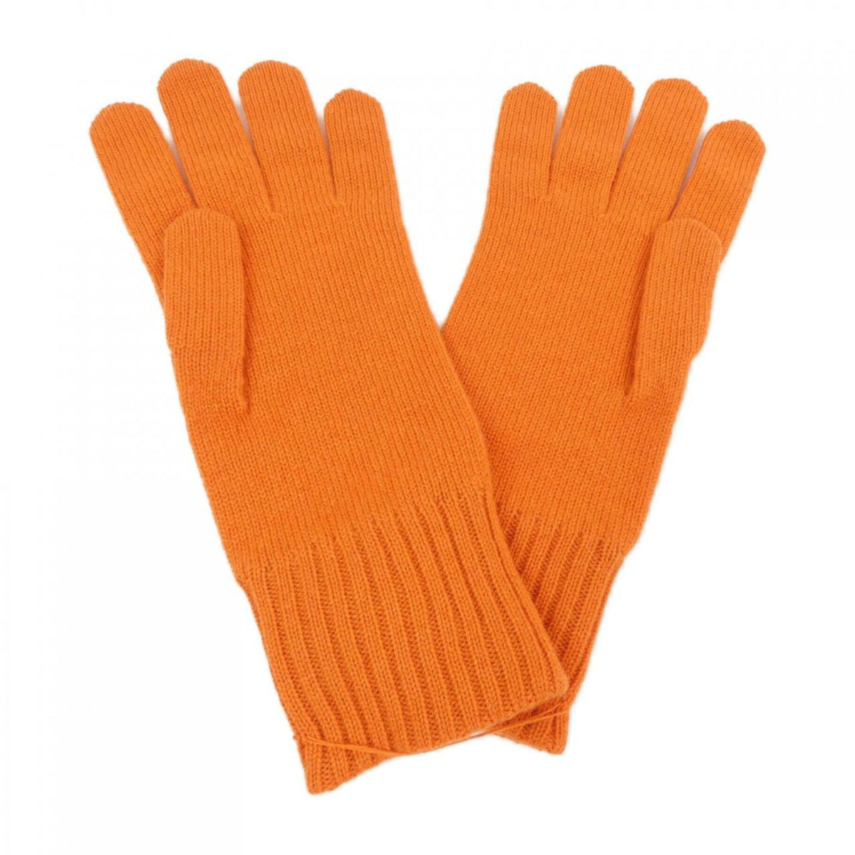 Hermes Orange Cashmere Warm Gloves (Pre-Owned)