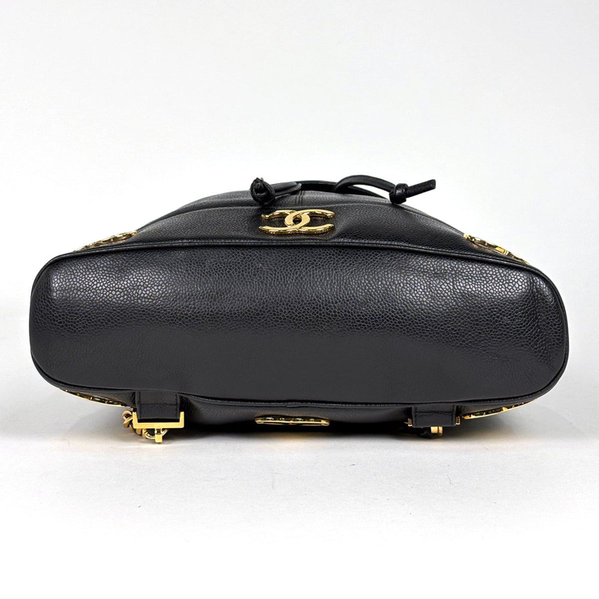 Chanel Black Grained Calfskin Backpack (Pre-Owned)