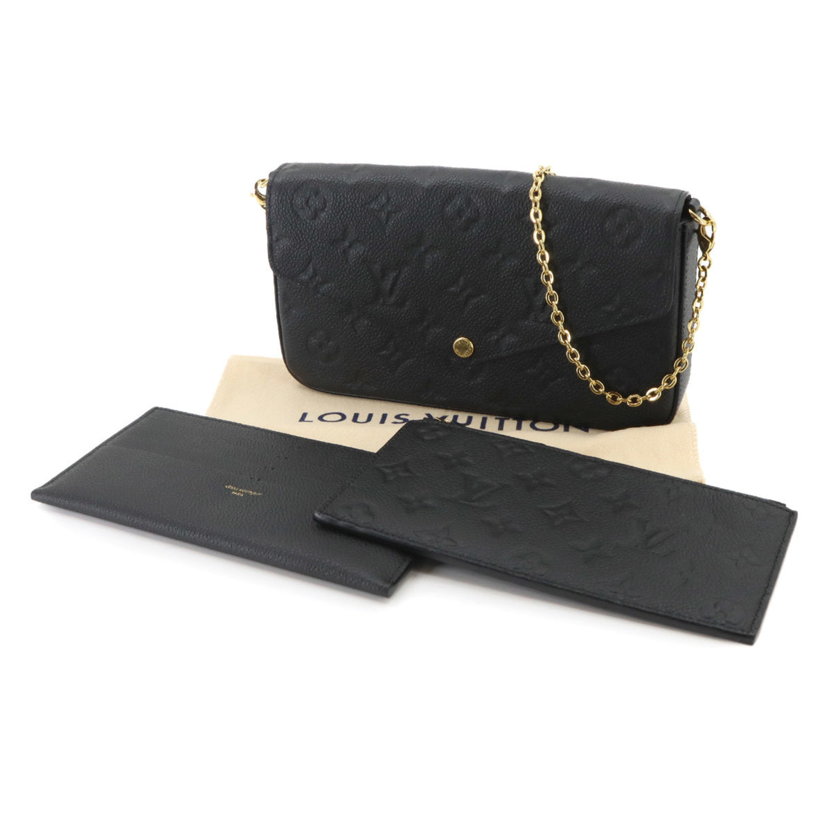 Louis Vuitton Noir Monogram Empreinte Pochette (Pre-Owned)