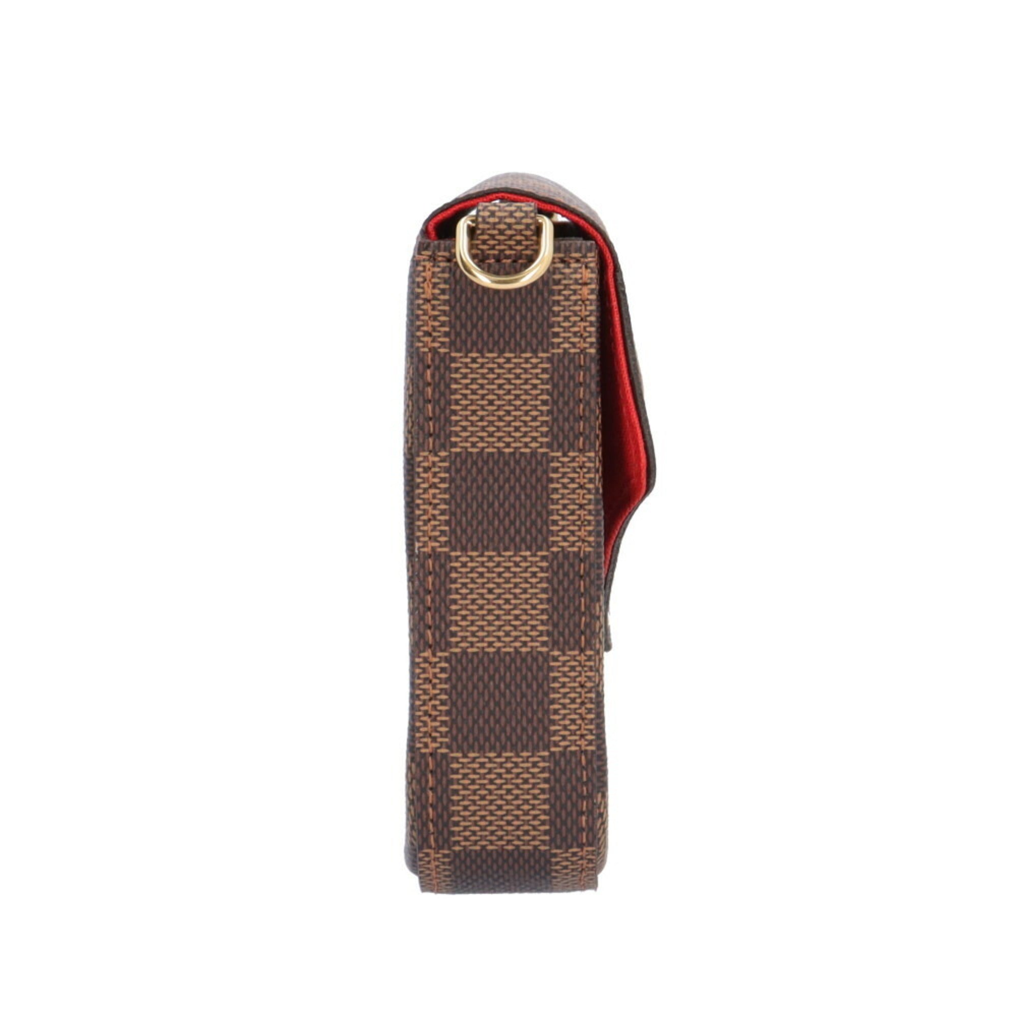 Louis Vuitton Brown Damier Canvas Pochette Shoulder Bag (Pre-Owned)