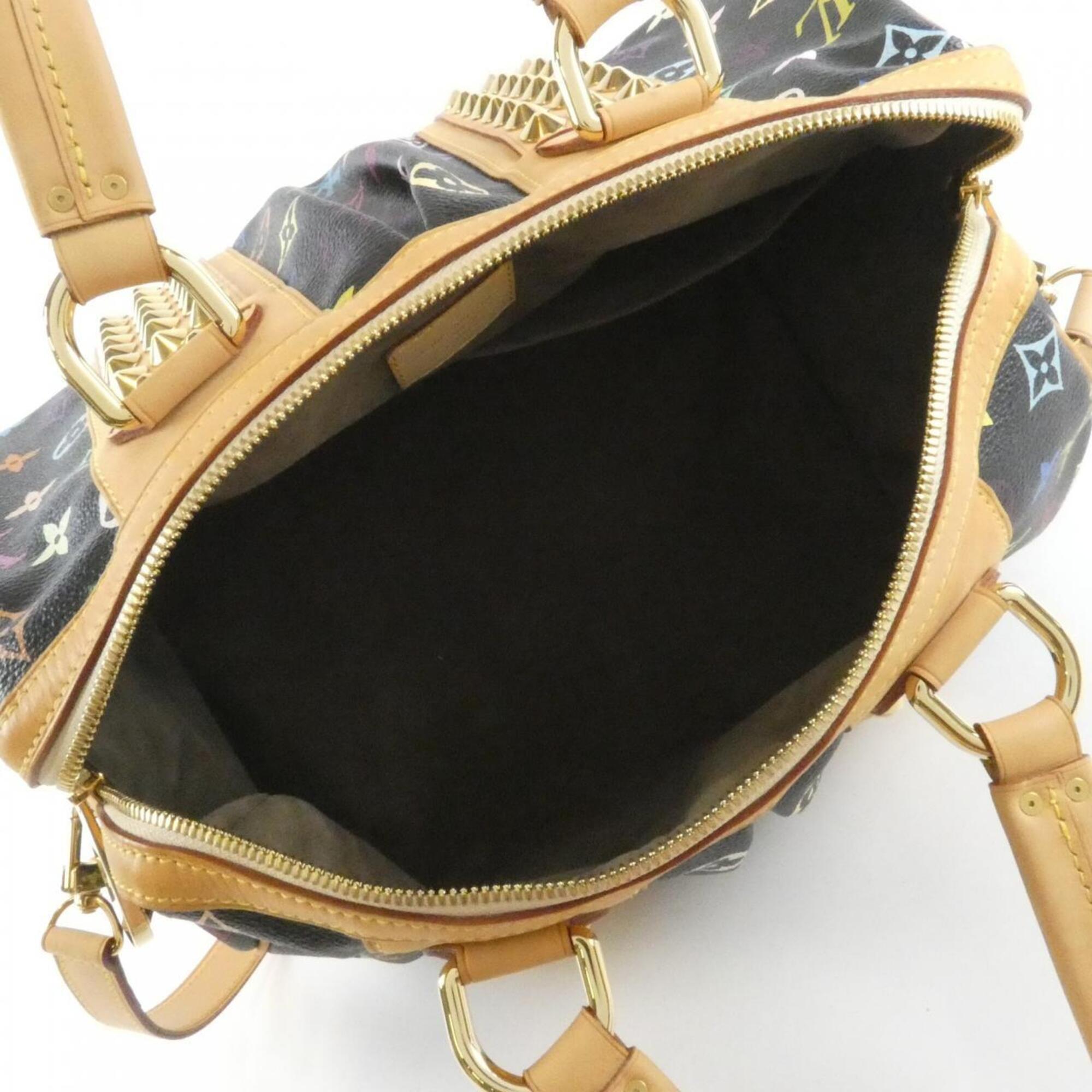 Louis Vuitton Black Multi-Color Coated Canvas Handbag (Pre-Owned)