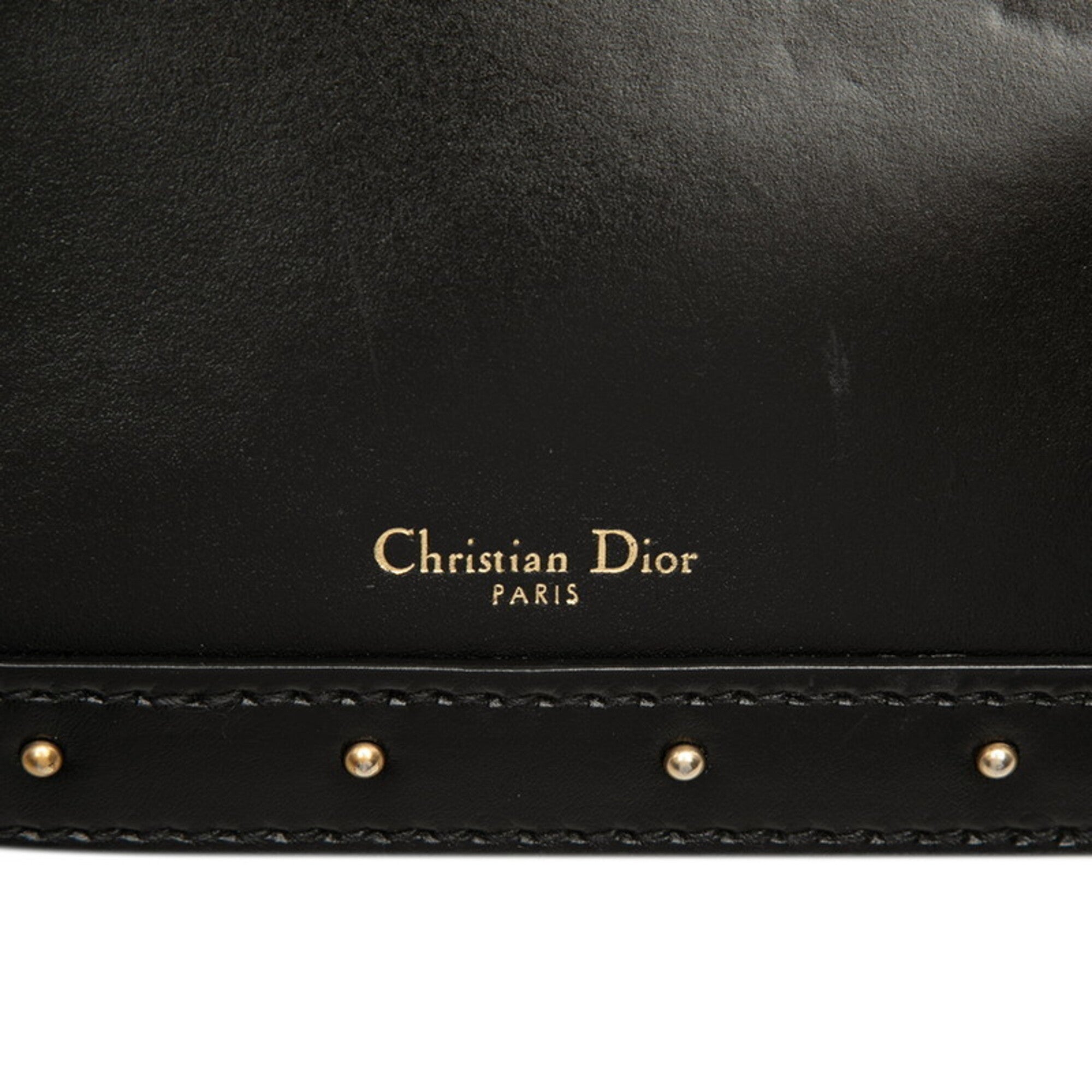 Christian Dior Black Leather Shoulder Bag (Pre-Owned)