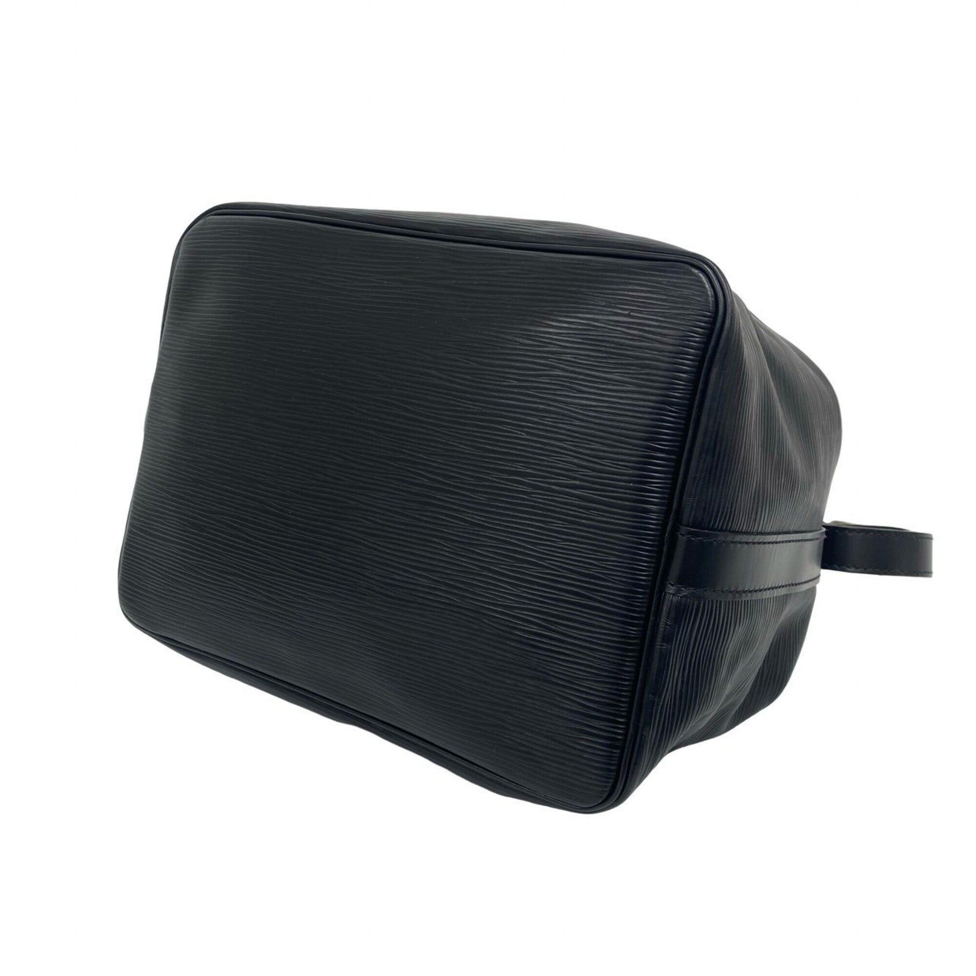 Louis Vuitton Black Leather Shoulder Bag (Pre-Owned)
