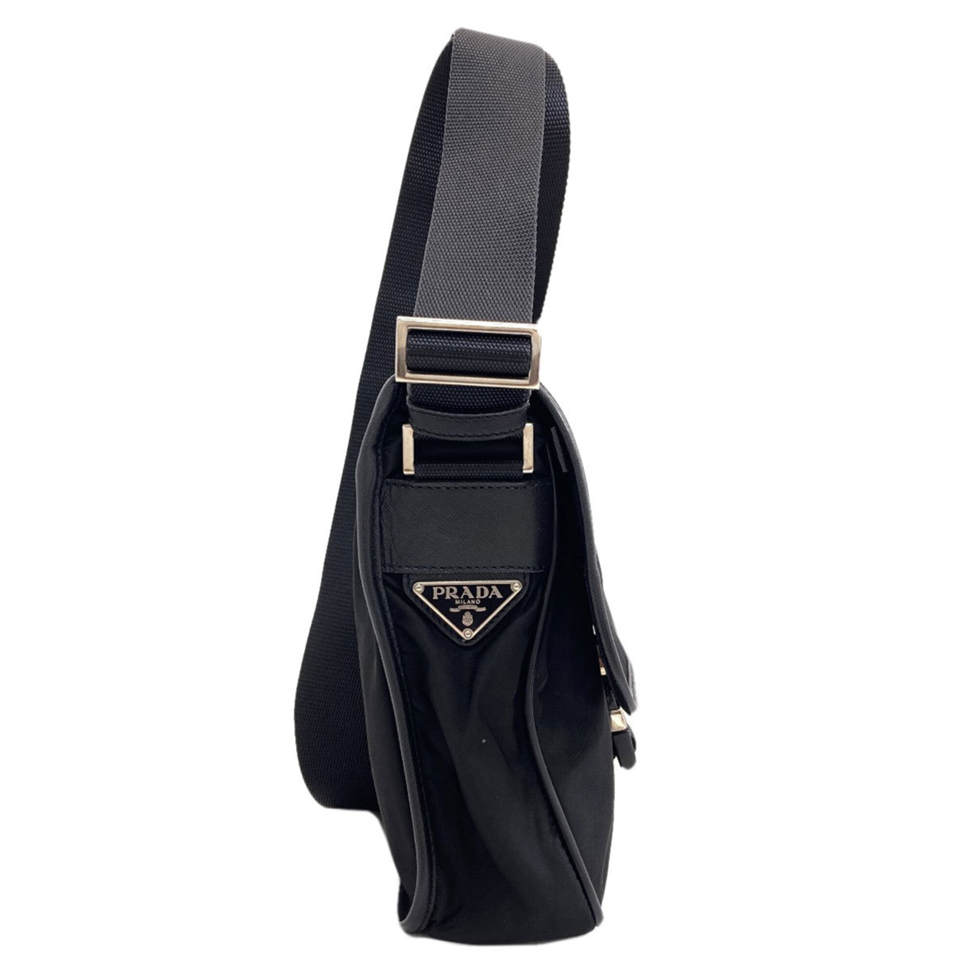 Prada Black Nylon Shoulder Bag (Pre-Owned)