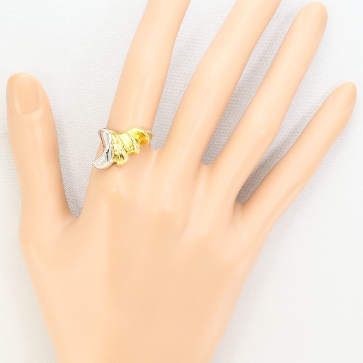 Unbranded Platinum Yellow Gold Yellow Gold (18K) Platinum 900 Band Ring (Pre-Owned)