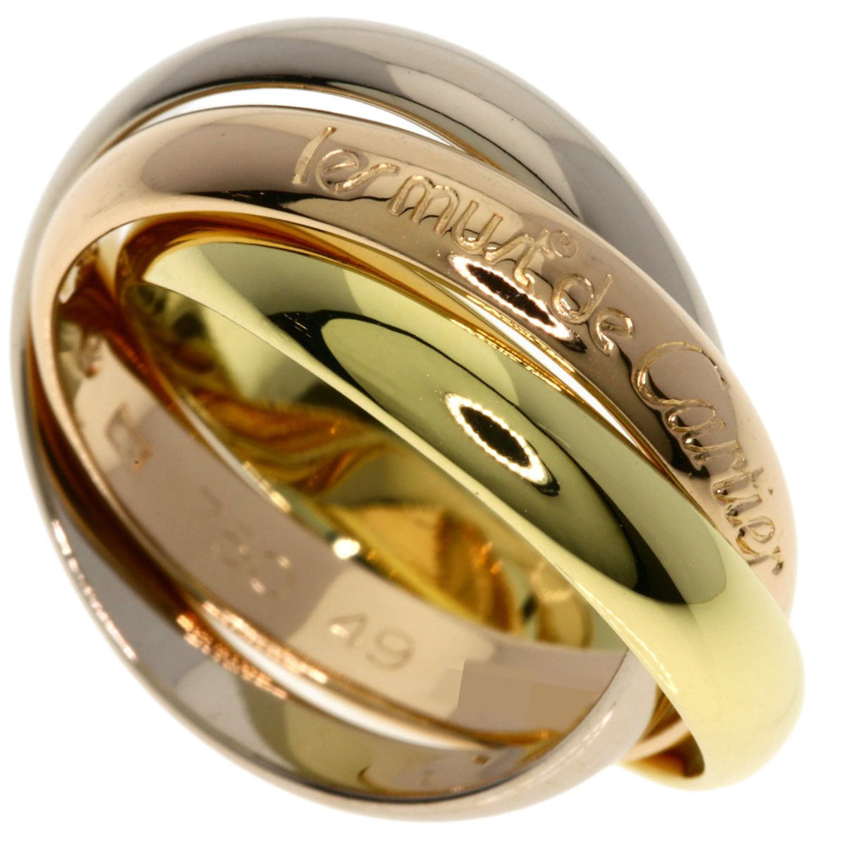 Cartier Trinity Yellow Gold (18K) Pink Gold (18K) White Gold (18K) Band Ring (Pre-Owned)