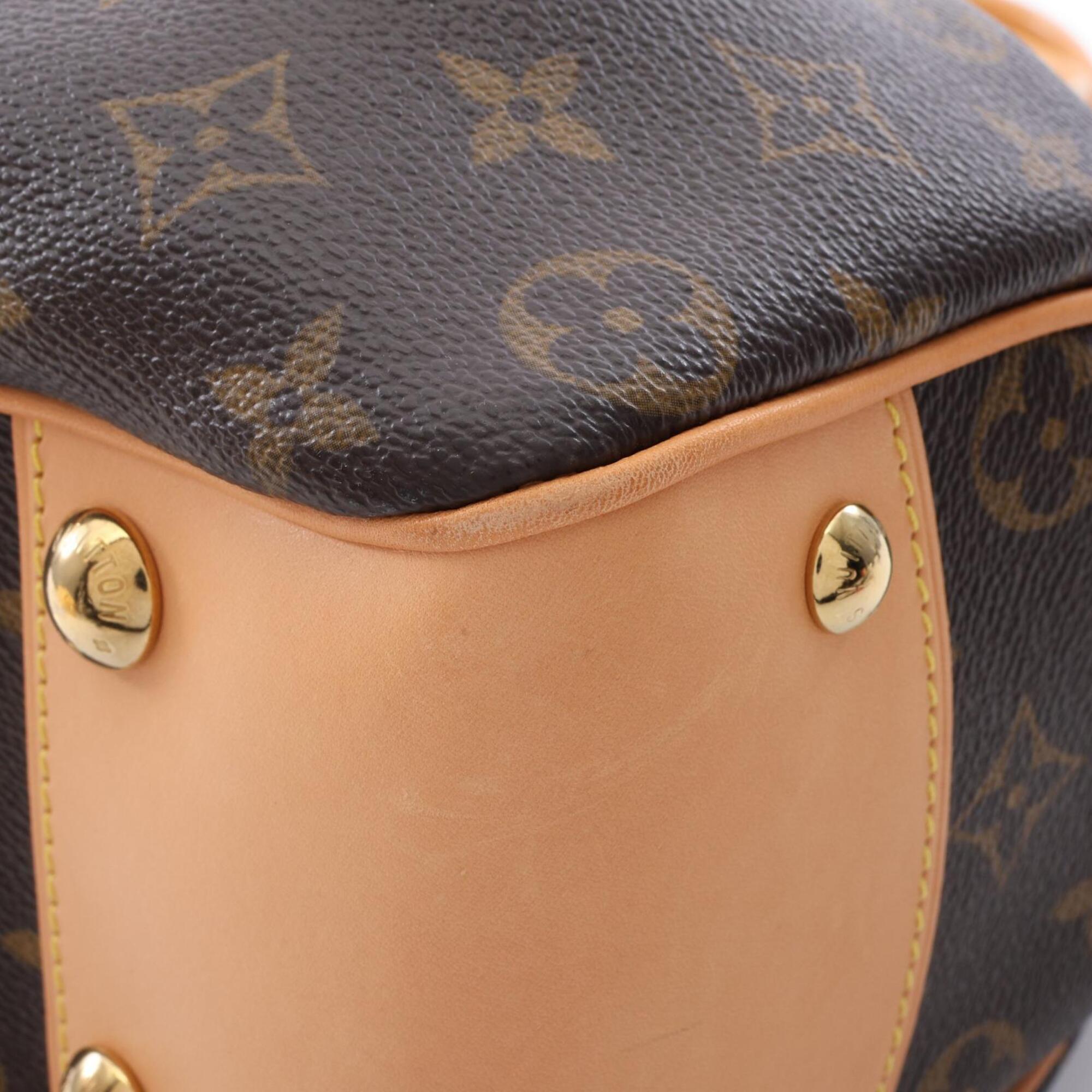 Louis Vuitton Brown Monogram Pvc Coated Canvas Leather Handbag (Pre-Owned)