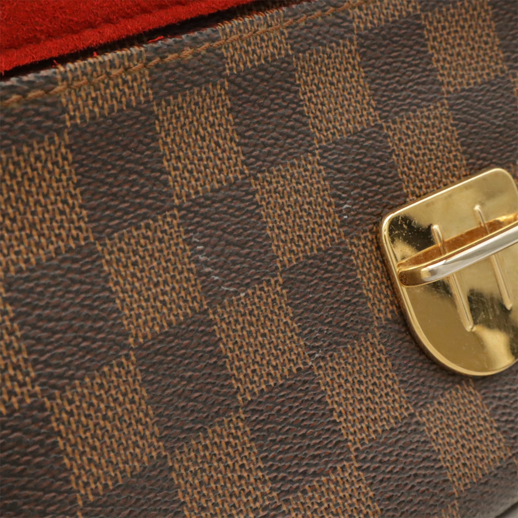 Louis Vuitton Brown Damier Canvas Galle Pvc Shoulder Bag (Pre-Owned)