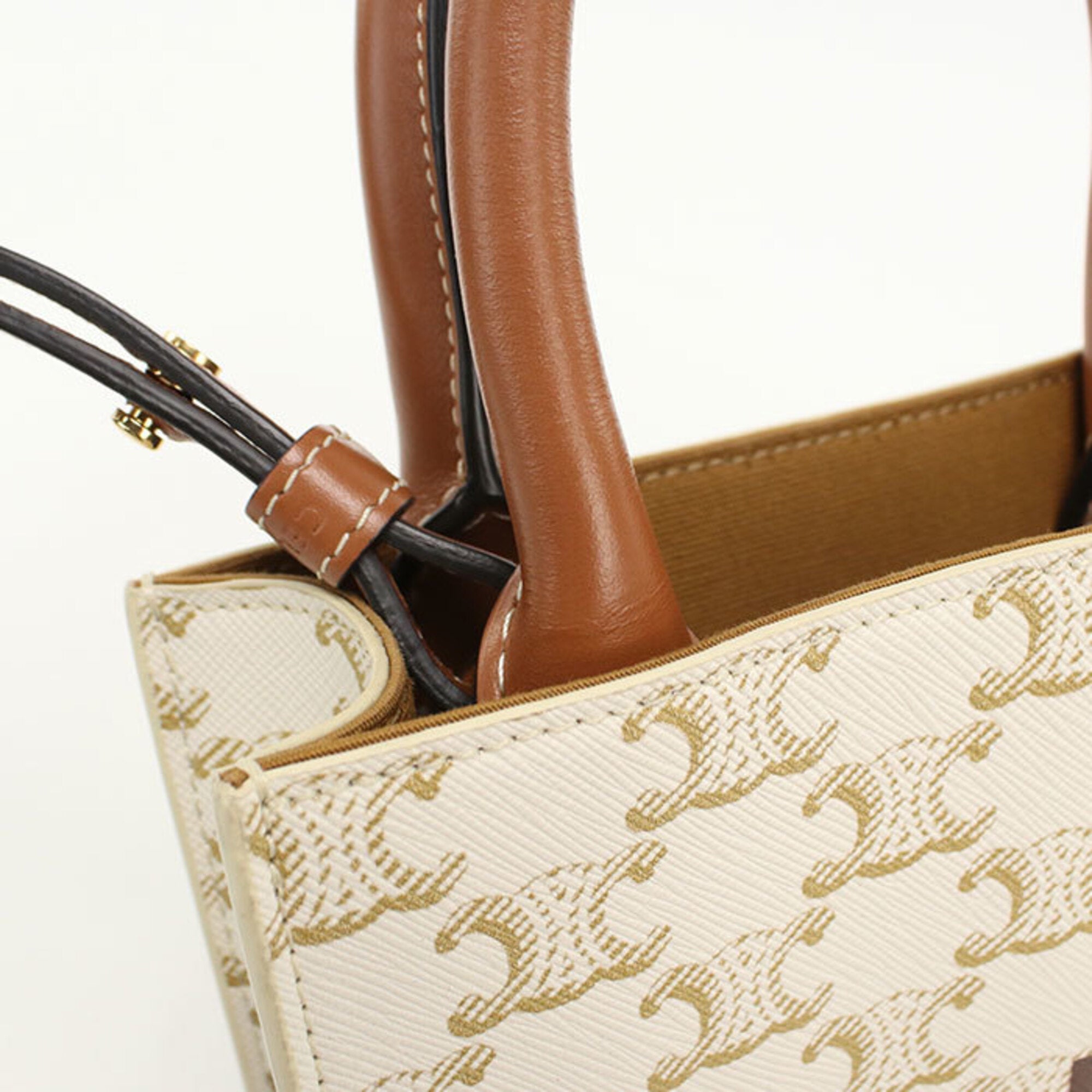 Celine White Pvc Handbag (Pre-Owned)