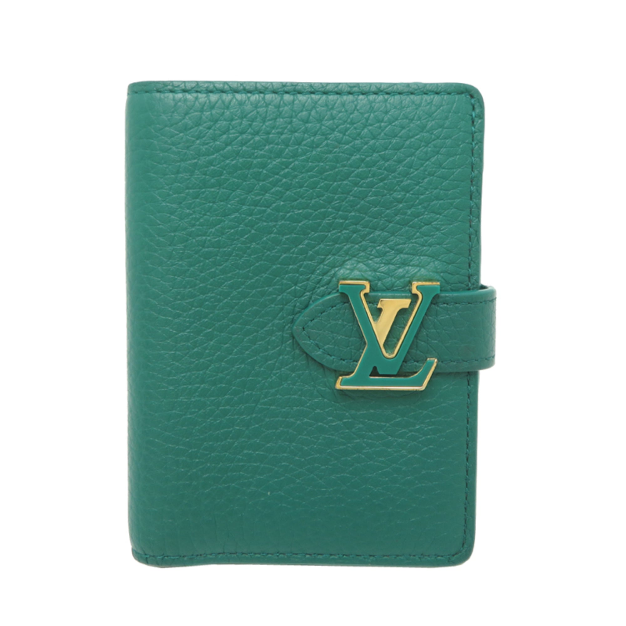 Louis Vuitton Green Leather Wallet (Bi-Fold) (Pre-Owned)