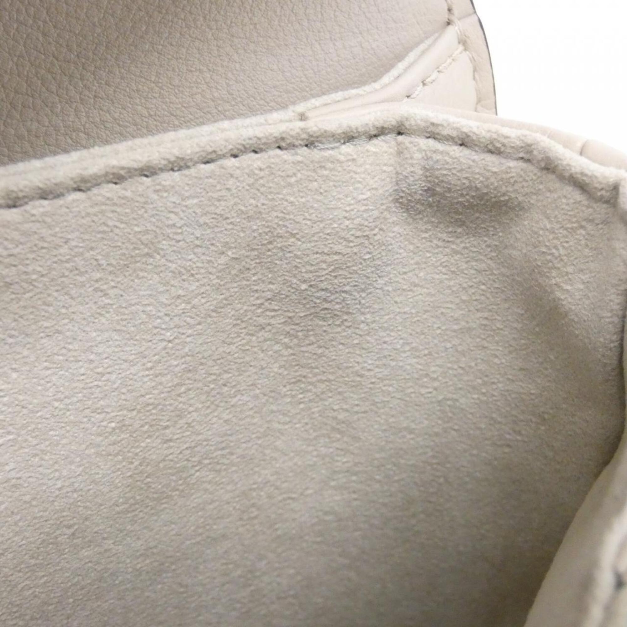 Louis Vuitton Grayish Leather Shoulder Bag (Pre-Owned)