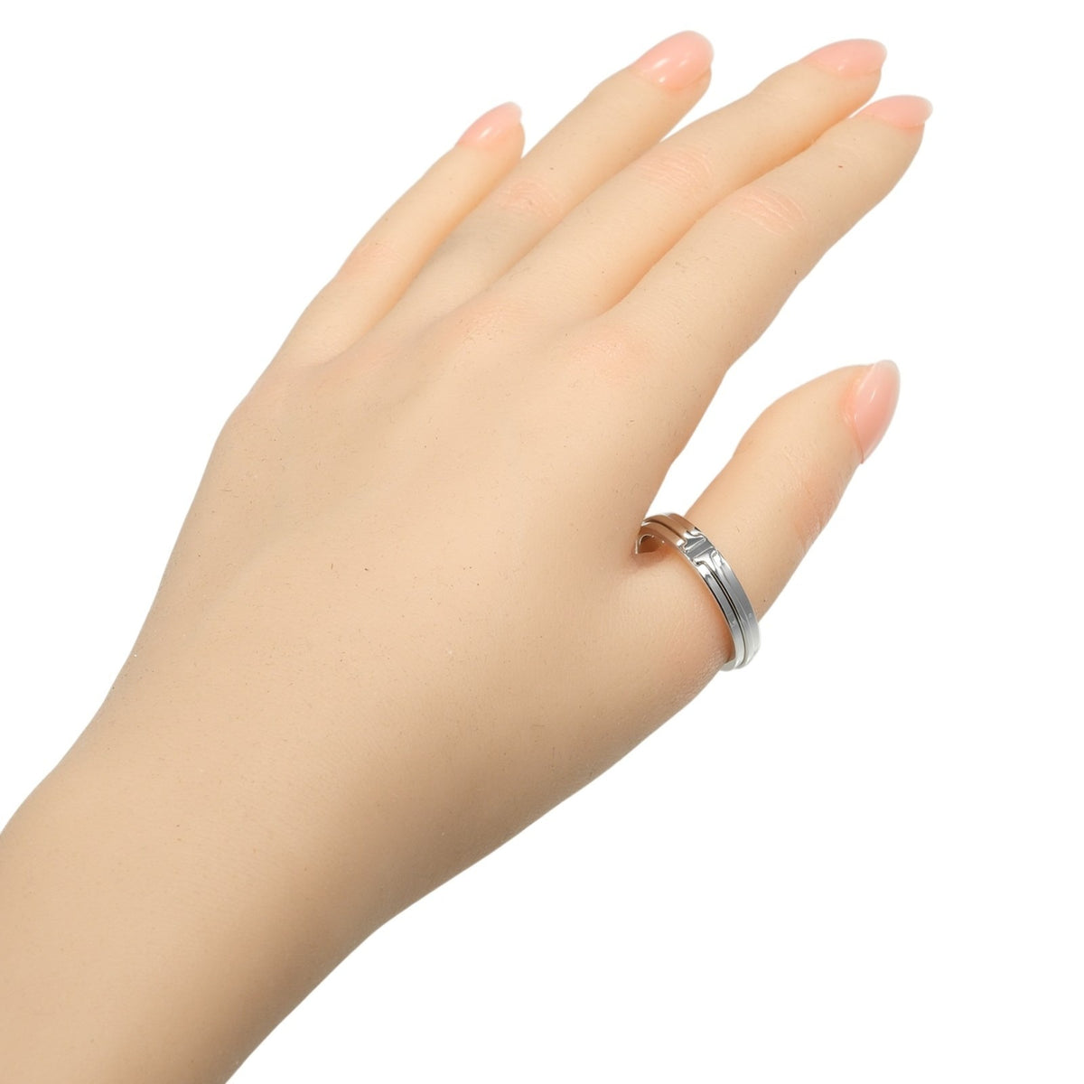 Tiffany Silver White Gold (18K) Band Ring (Pre-Owned)