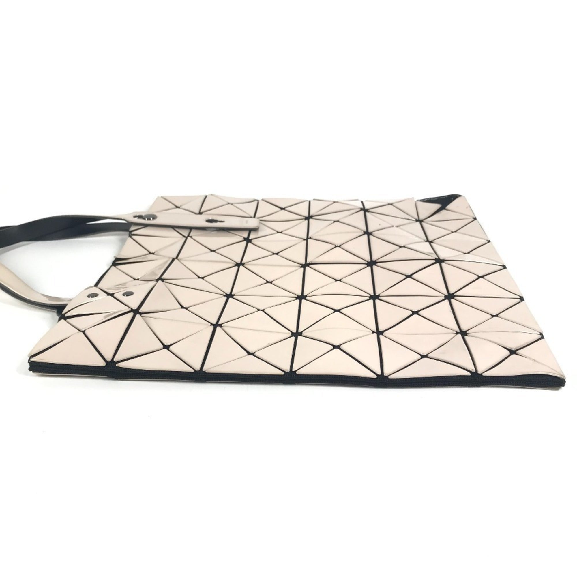 Issey Miyake Beige Pvc Shoulder Bag Tote Bag (Pre-Owned)