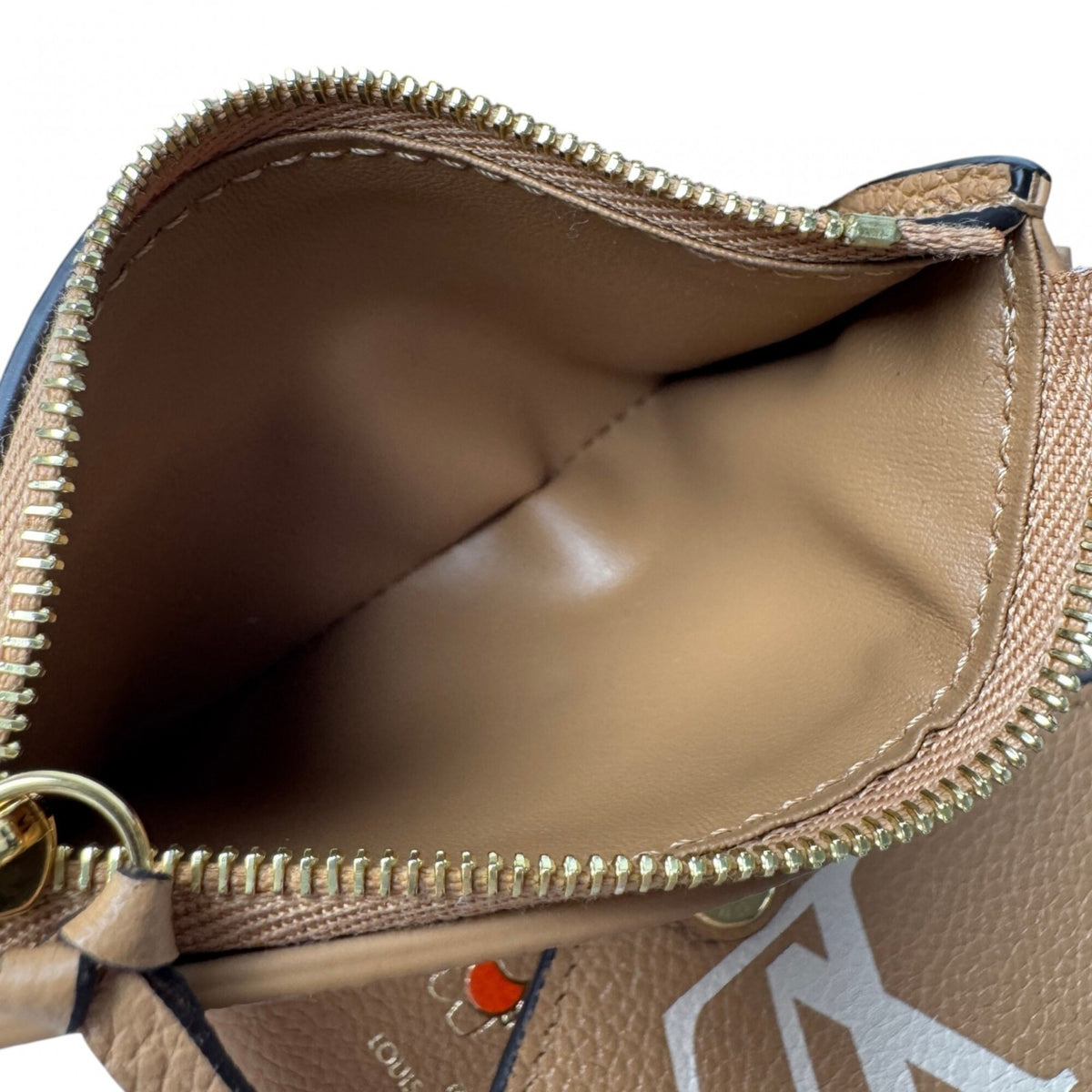 Louis Vuitton Beige Camel Leather Wallet (Tri-Fold) (Pre-Owned)