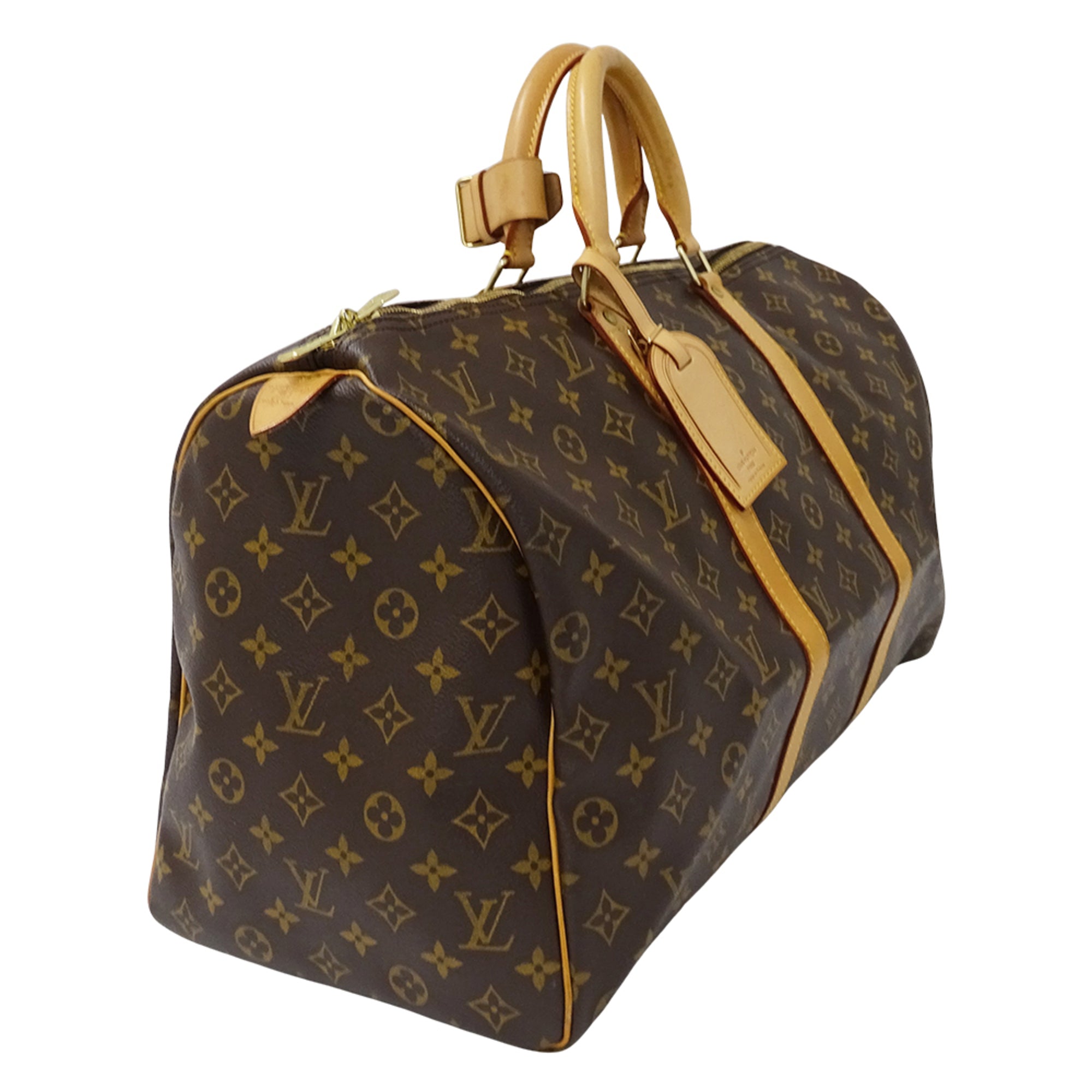 Louis Vuitton Brown Monogram Canvas Boston Bag Handbag (Pre-Owned)