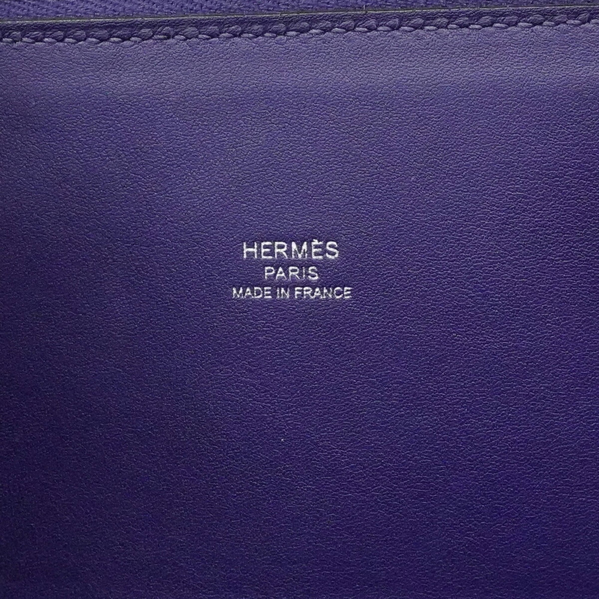 Hermes Blue Leather Handbag (Pre-Owned)