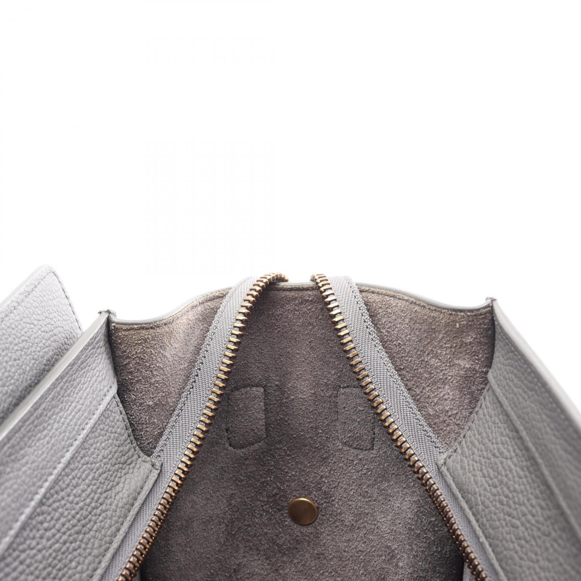Celine Gray Leather Handbag Tote Bag (Pre-Owned)