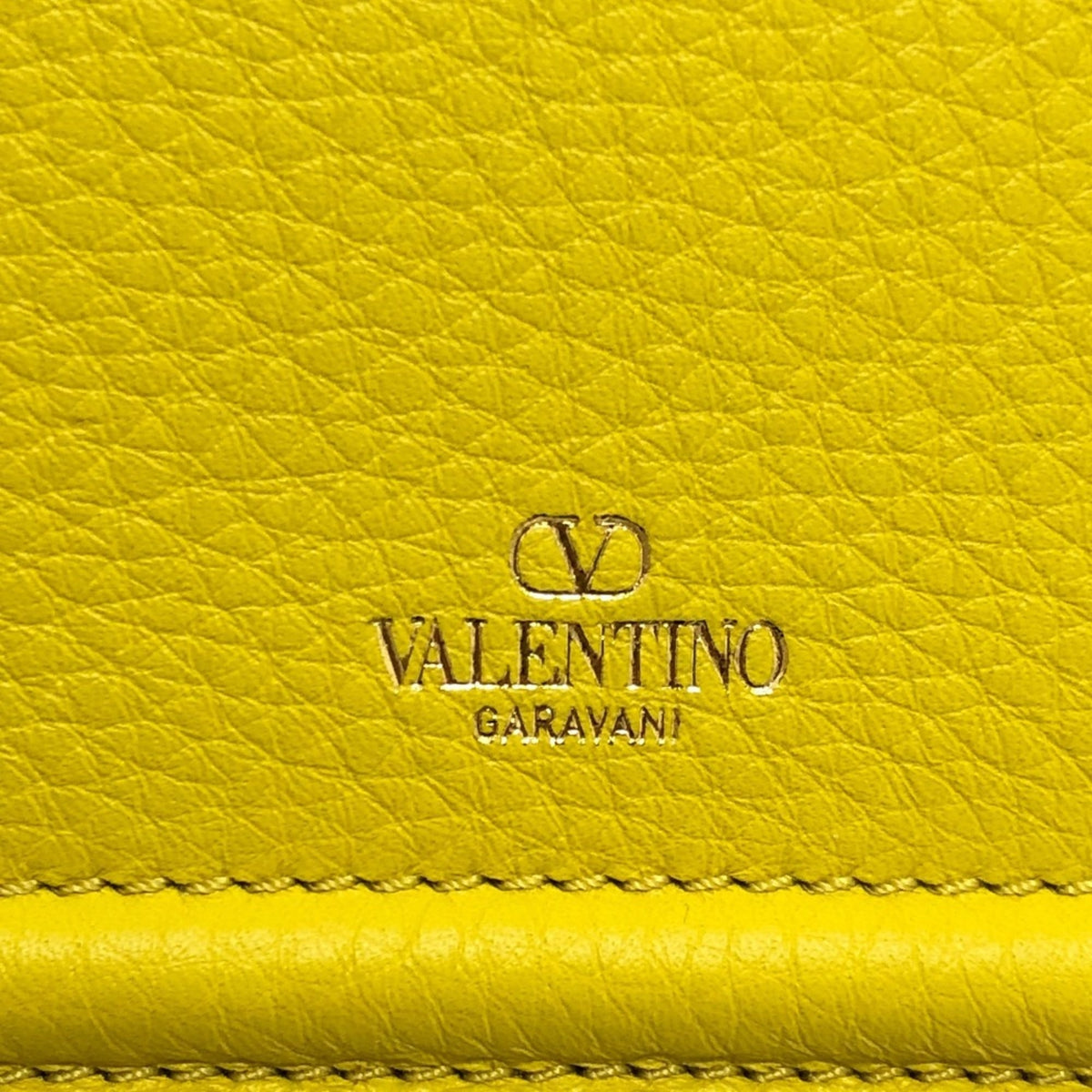 Valentino Yellow Leather Shoulder Bag (Pre-Owned)