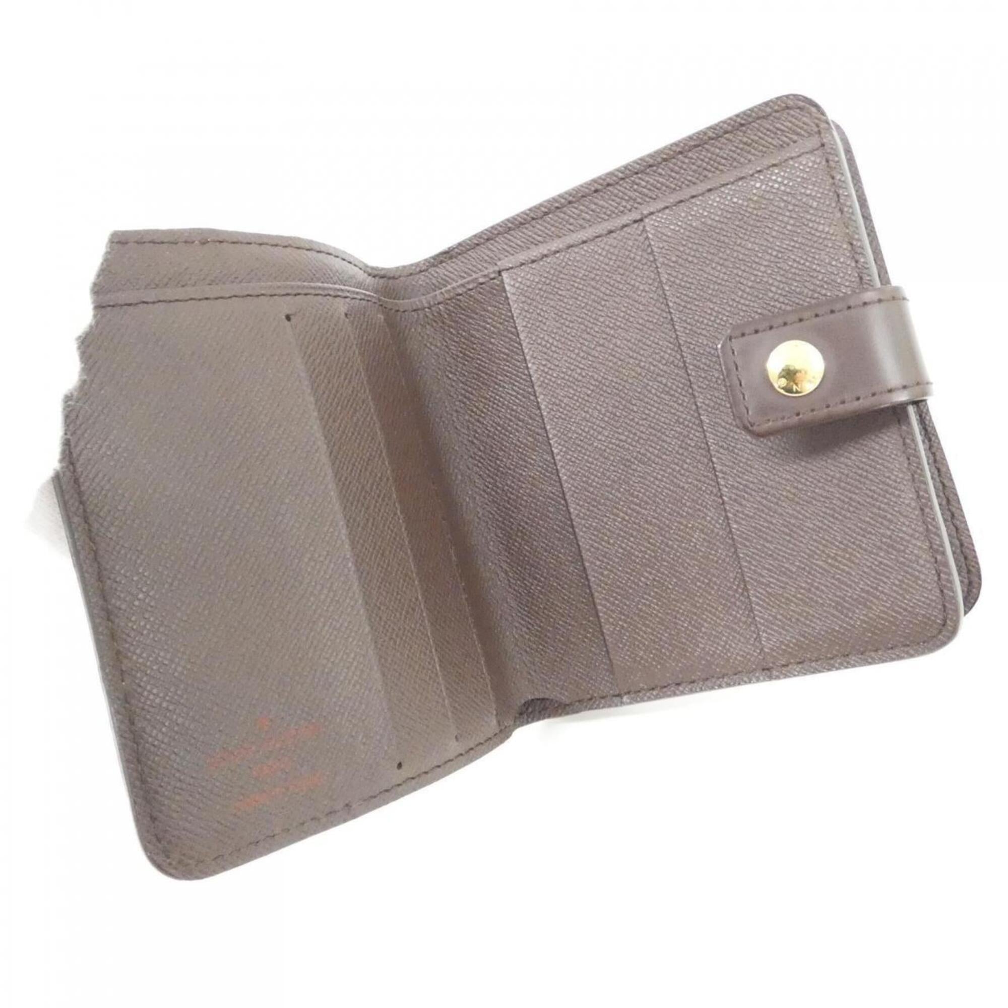 Louis Vuitton Damier Ebene Coated Canvas Wallet (Bi-Fold) (Pre-Owned)