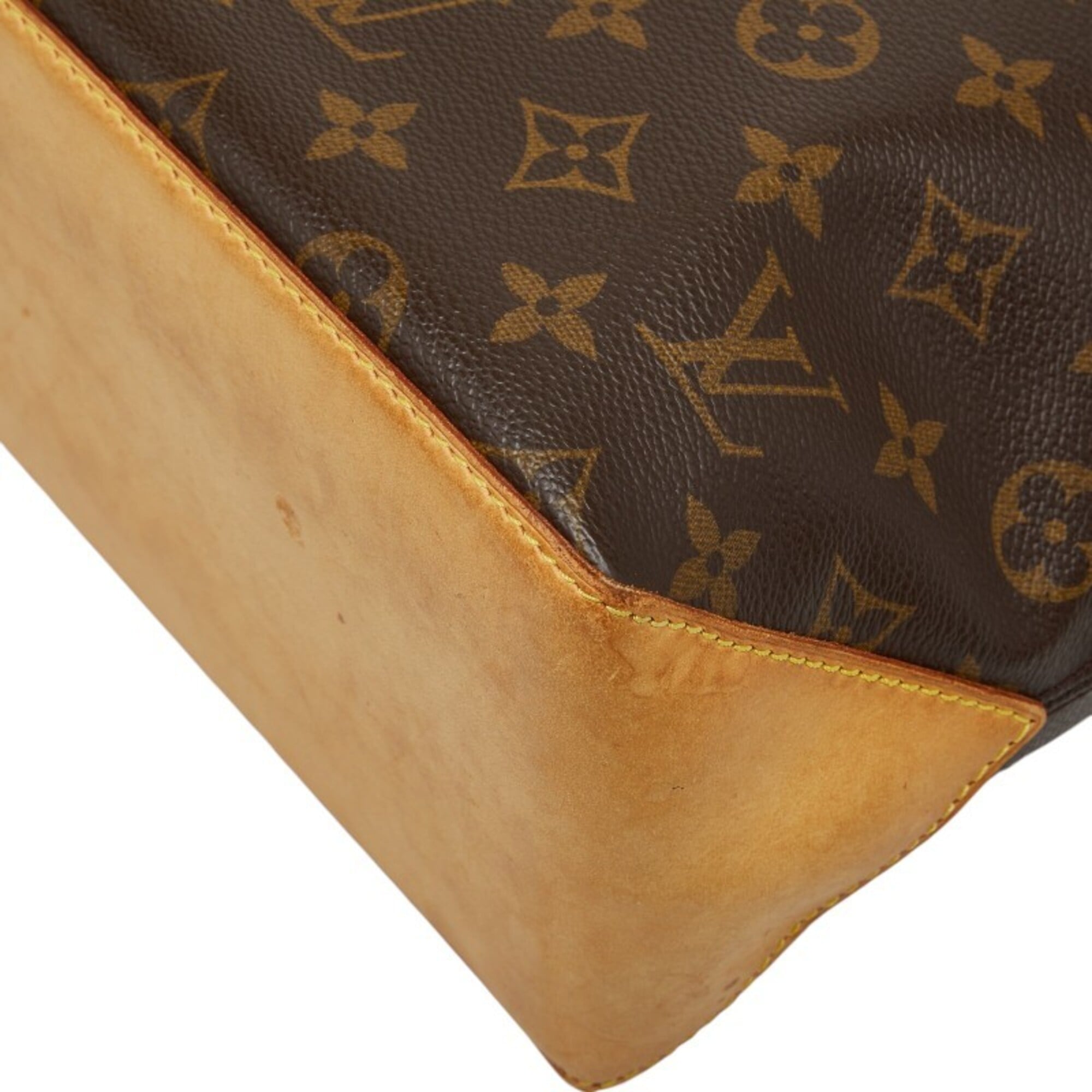 Louis Vuitton Brown Pvc Leather Shoulder Bag Tote Bag (Pre-Owned)