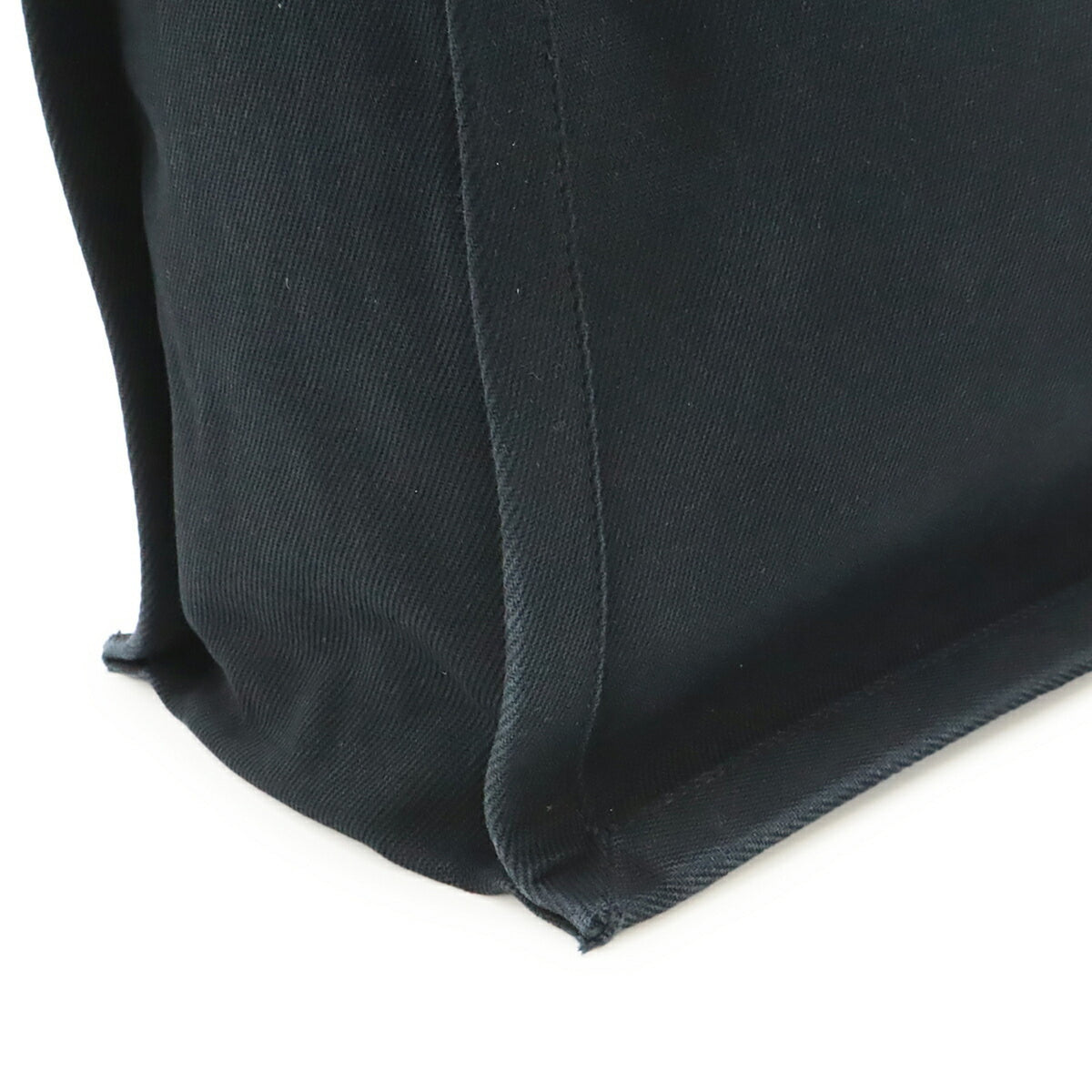 Yves Saint Laurent Black Canvas Leather Tote Bag (Pre-Owned)