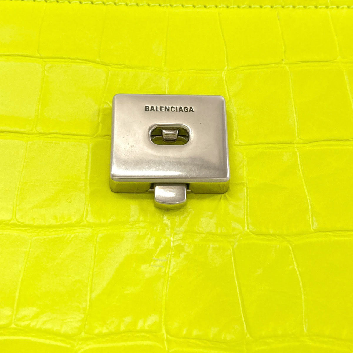Balenciaga Yellow Leather Shoulder Bag (Pre-Owned)