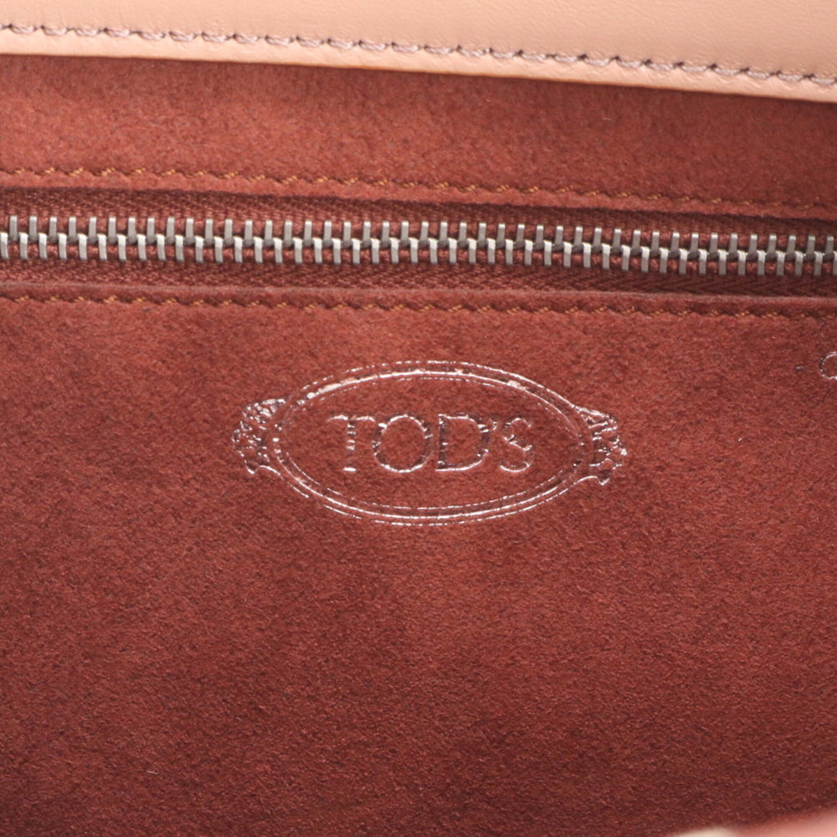 Tod's Pink Leather Handbag Tote Bag (Pre-Owned)