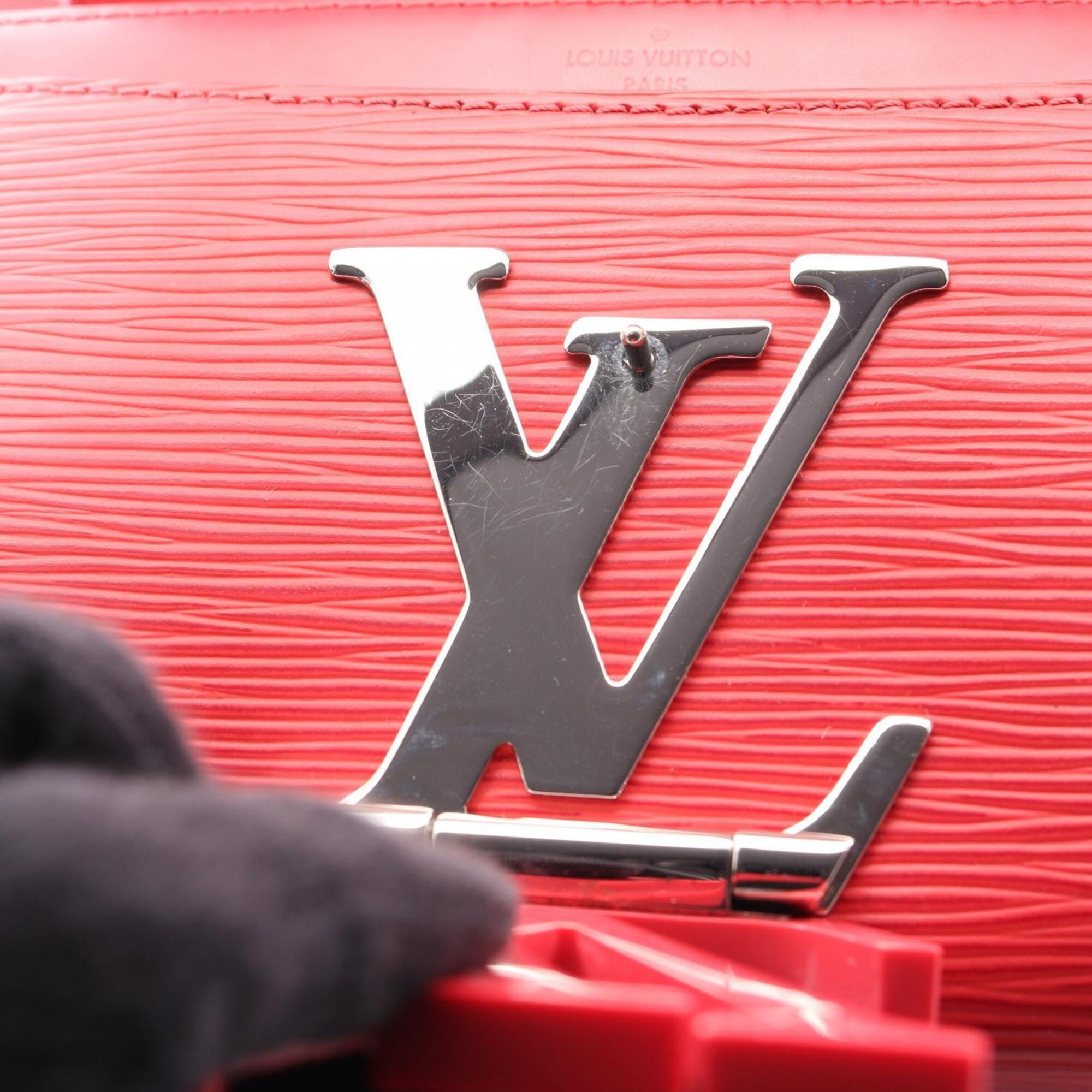 Louis Vuitton Red Color Leather Handbag Shoulder Bag (Pre-Owned)