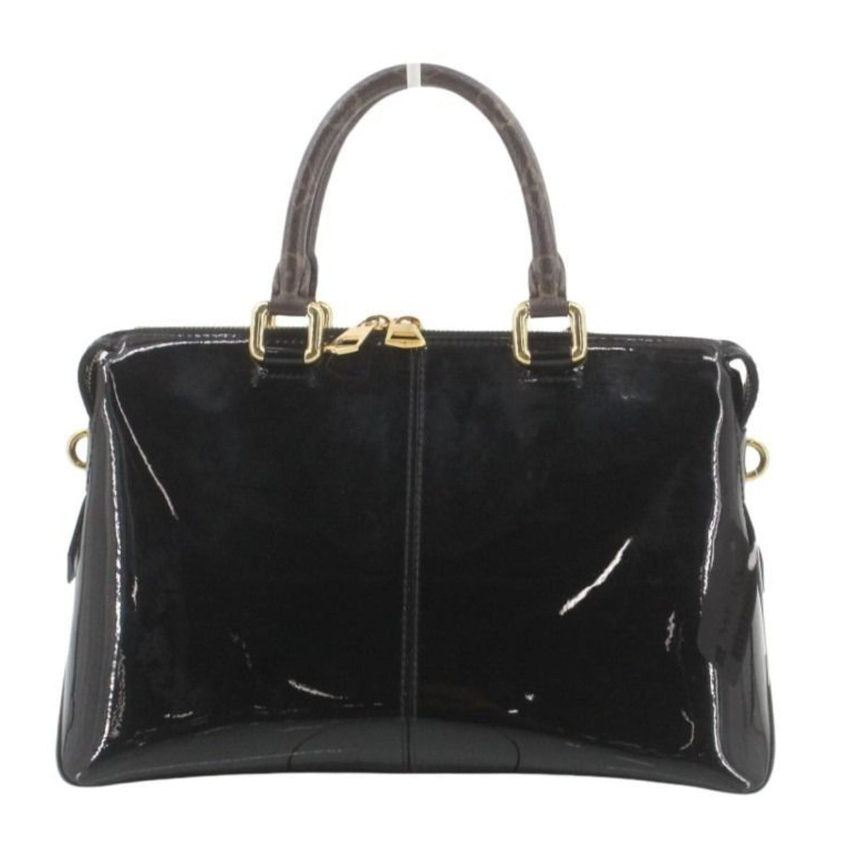 Louis Vuitton Black Noir Monogram Vernis Handbag Shoulder Bag (Pre-Owned)