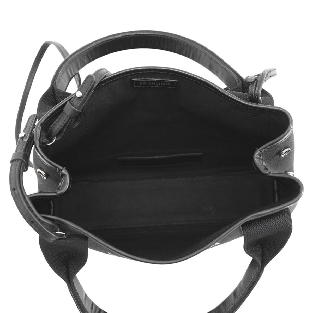 Balenciaga Black Canvas Handbag Pouch (Pre-Owned)