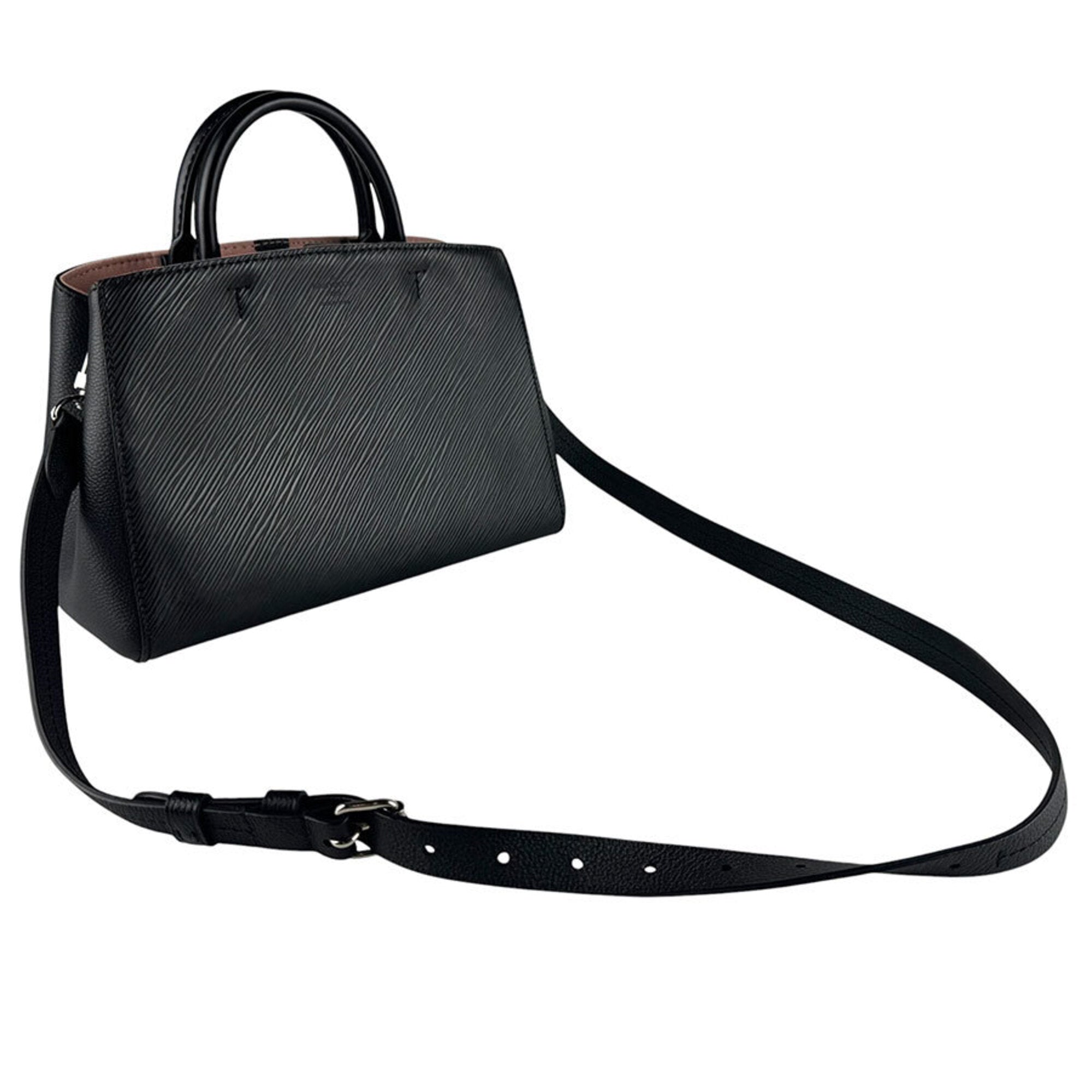 Louis Vuitton Noir Epi Leather Handbag Shoulder Bag (Pre-Owned)