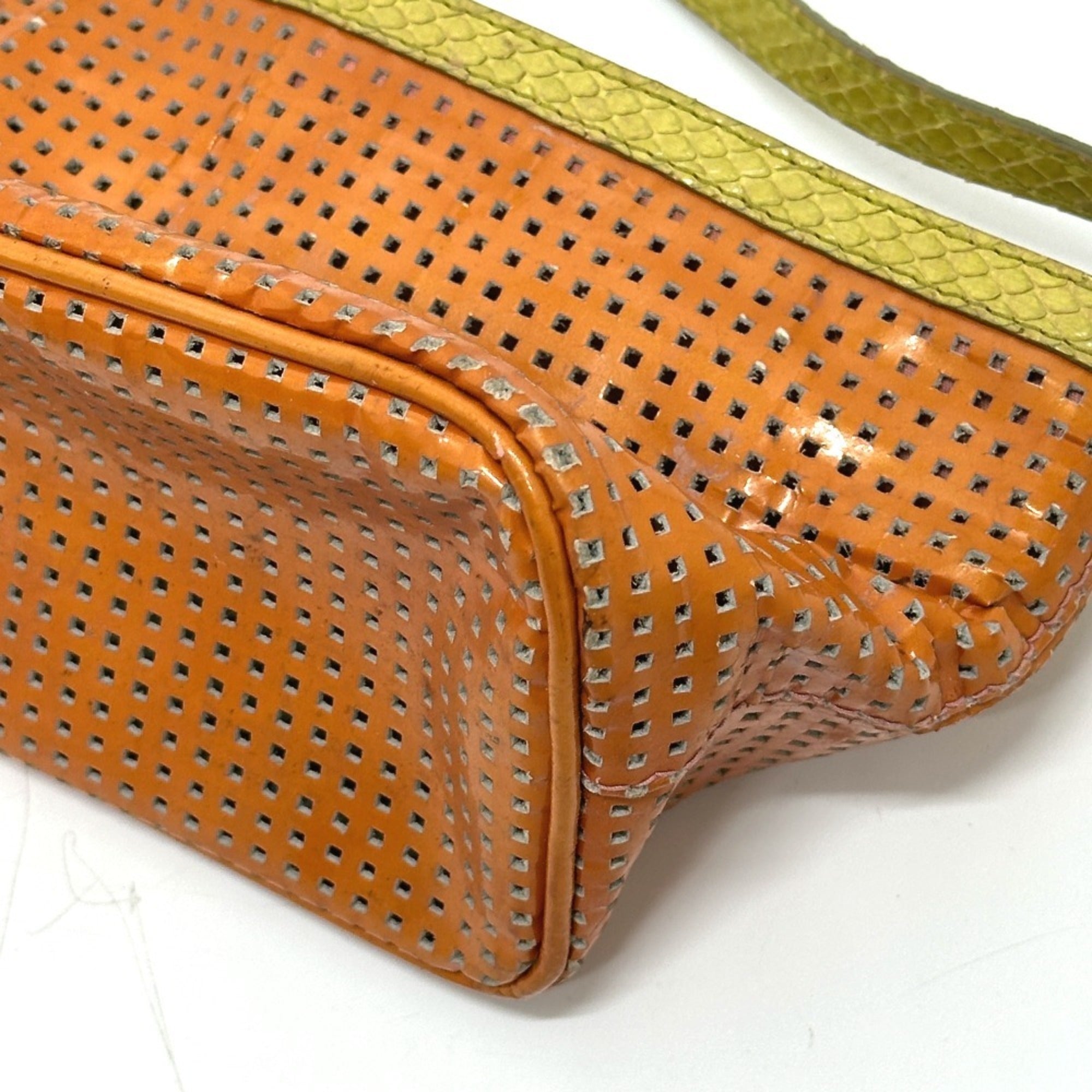 Fendi Green Orange Shoulder Bag (Pre-Owned)