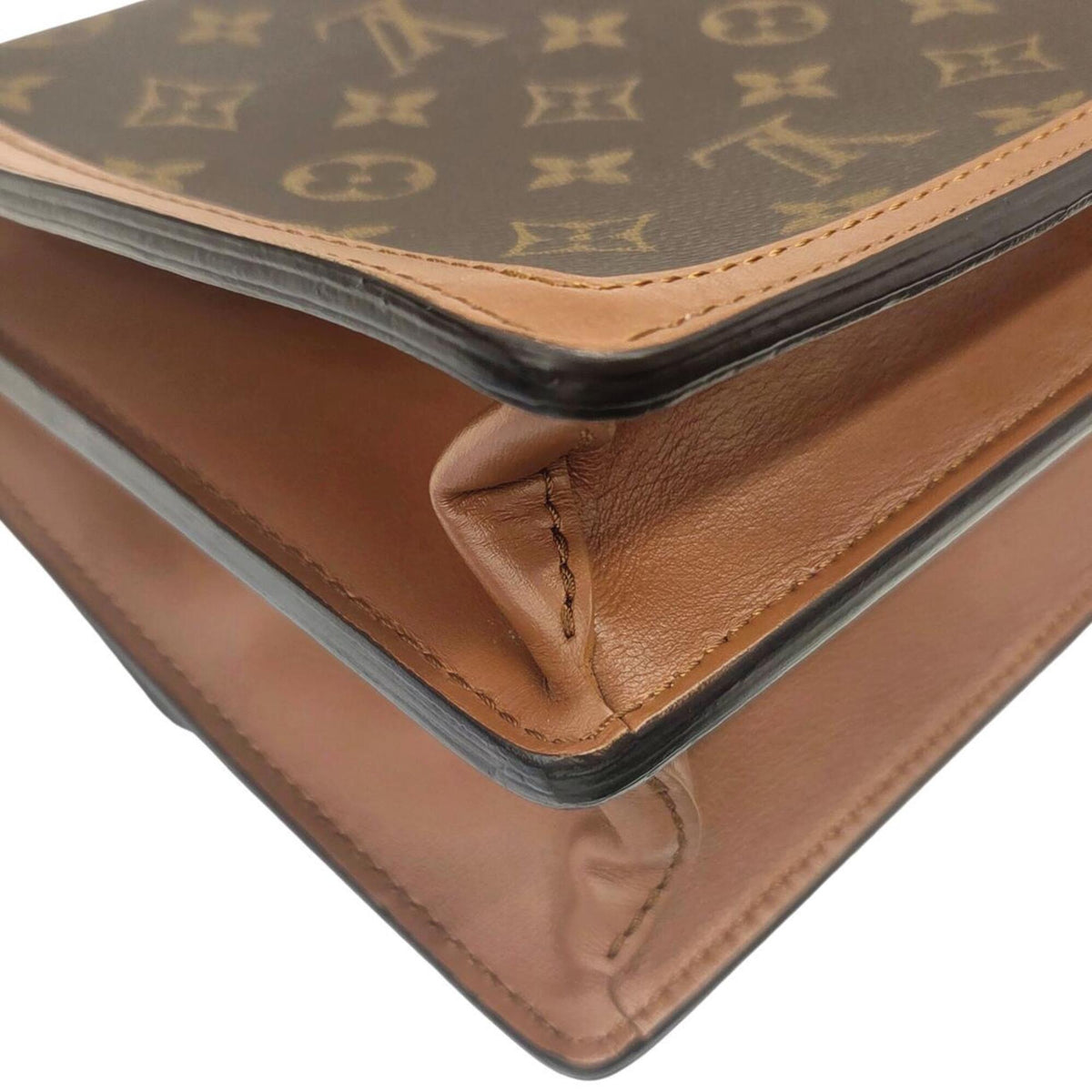 Louis Vuitton Brown Monogram Reverse Shoulder Bag (Pre-Owned)