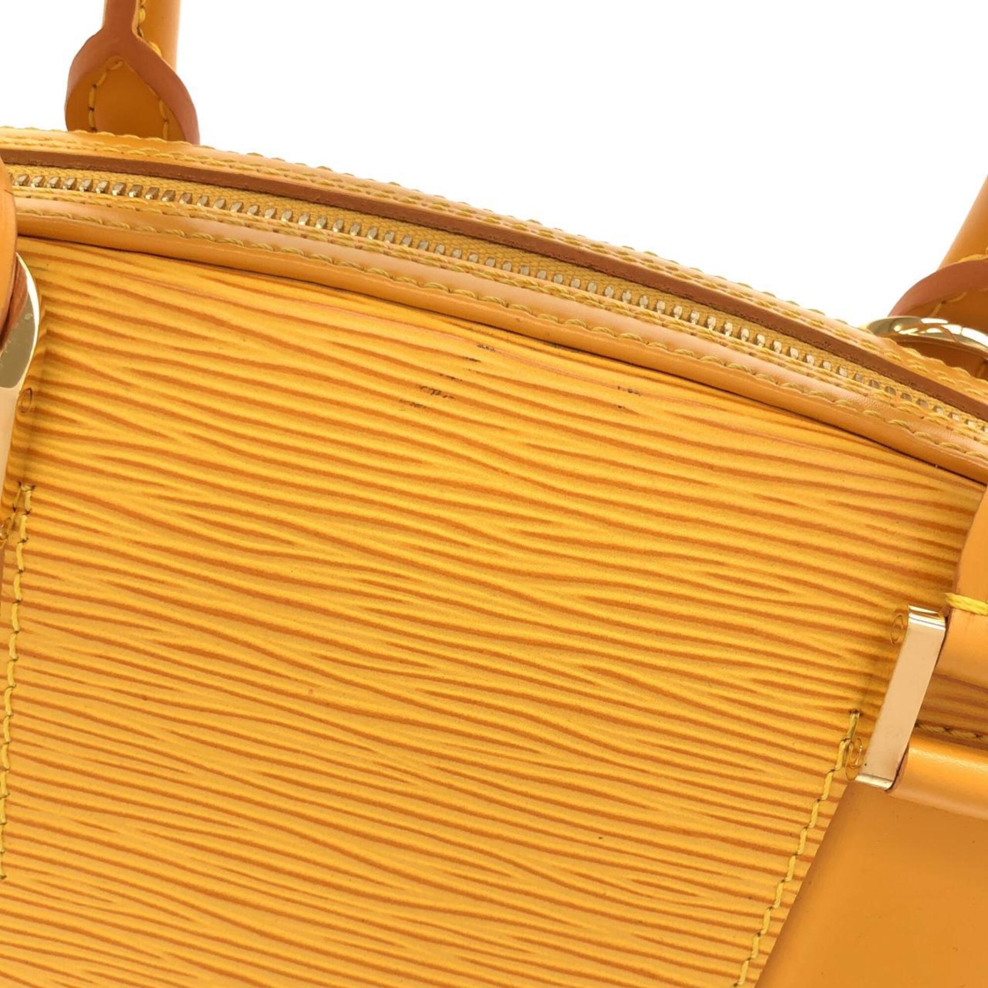 Louis Vuitton Yellow Leather Handbag (Pre-Owned)