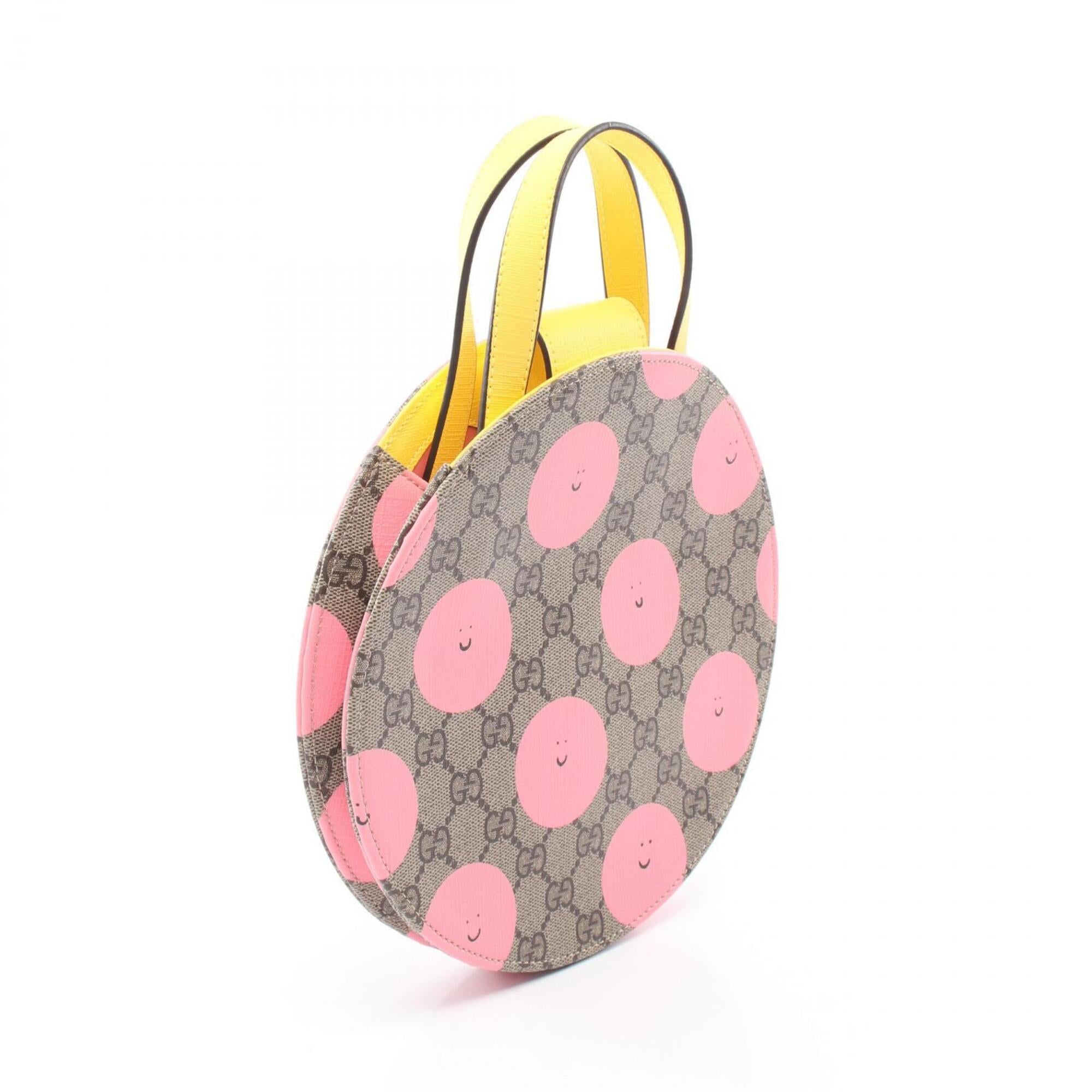 Gucci Beige Pink Yellow Pvc Handbag (Pre-Owned)