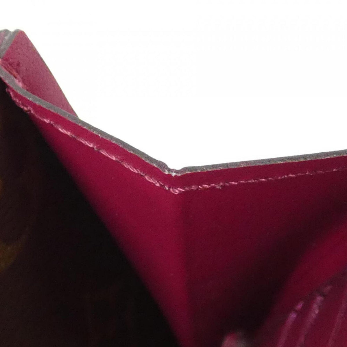 Louis Vuitton Brown Fuchsia Coated Canvas Long Wallet (Bi-Fold) (Pre-Owned)