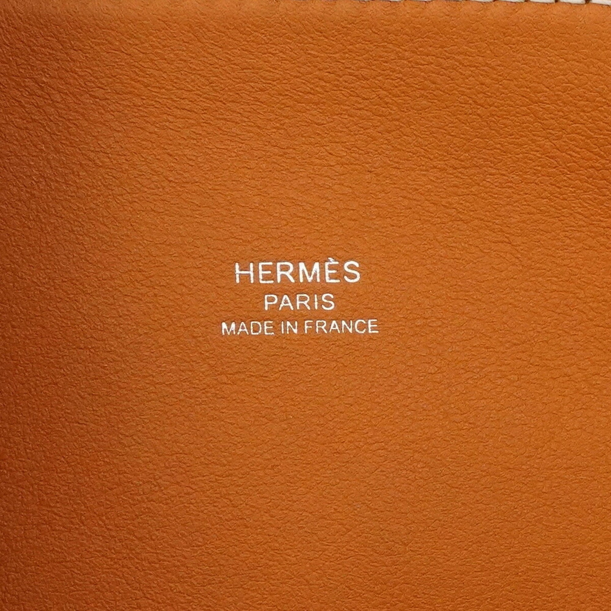 Hermes Gold Havane Natural Sable Barenia Leather Swift Leather Handbag (Pre-Owned)