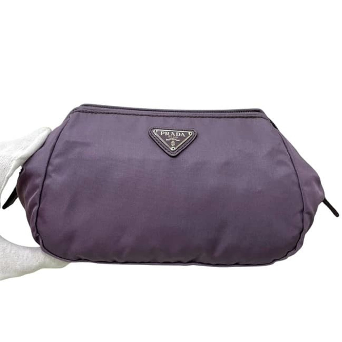 Prada Purple Nylon Pouch (Pre-Owned)
