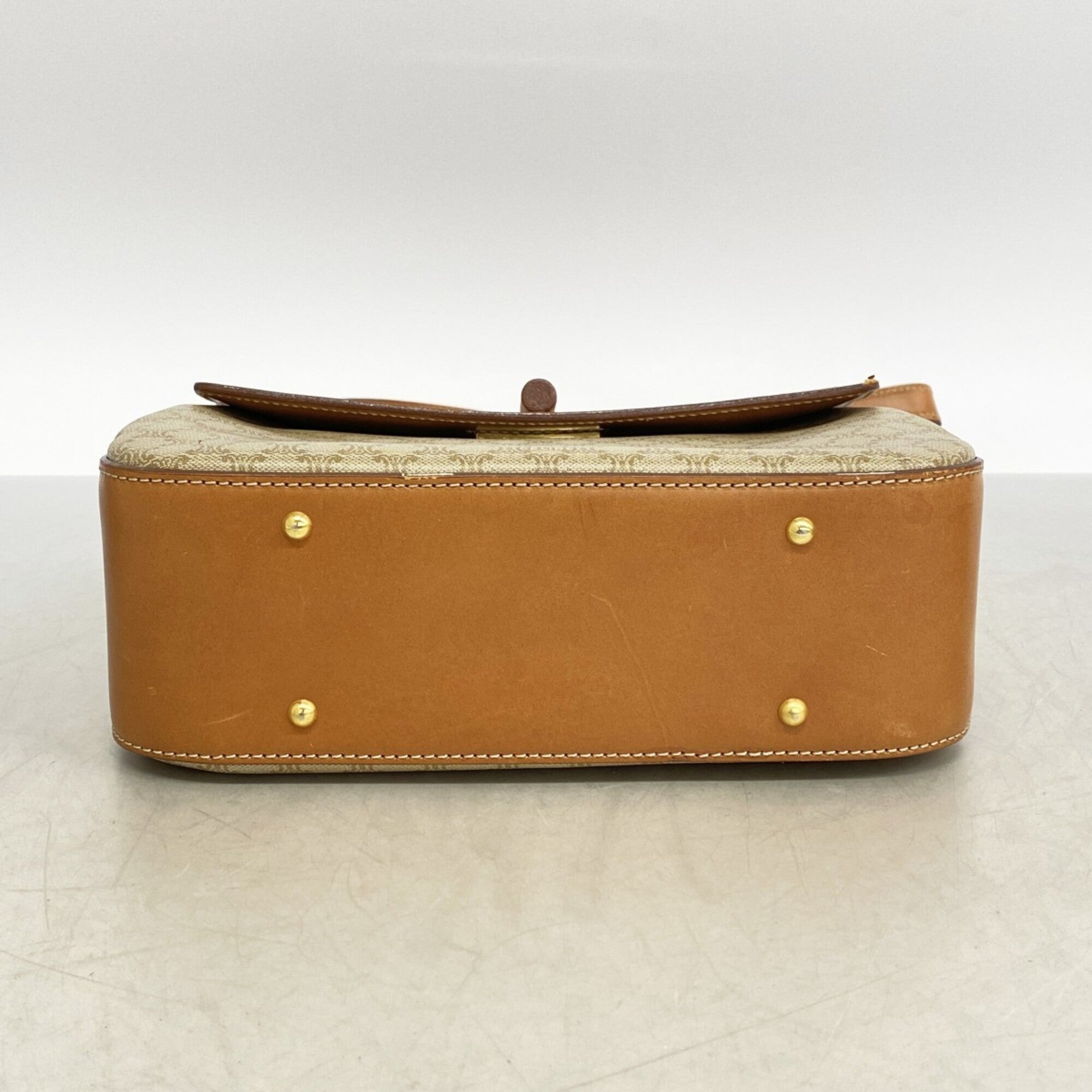 Celine Beige Brown Pvc Handbag (Pre-Owned)