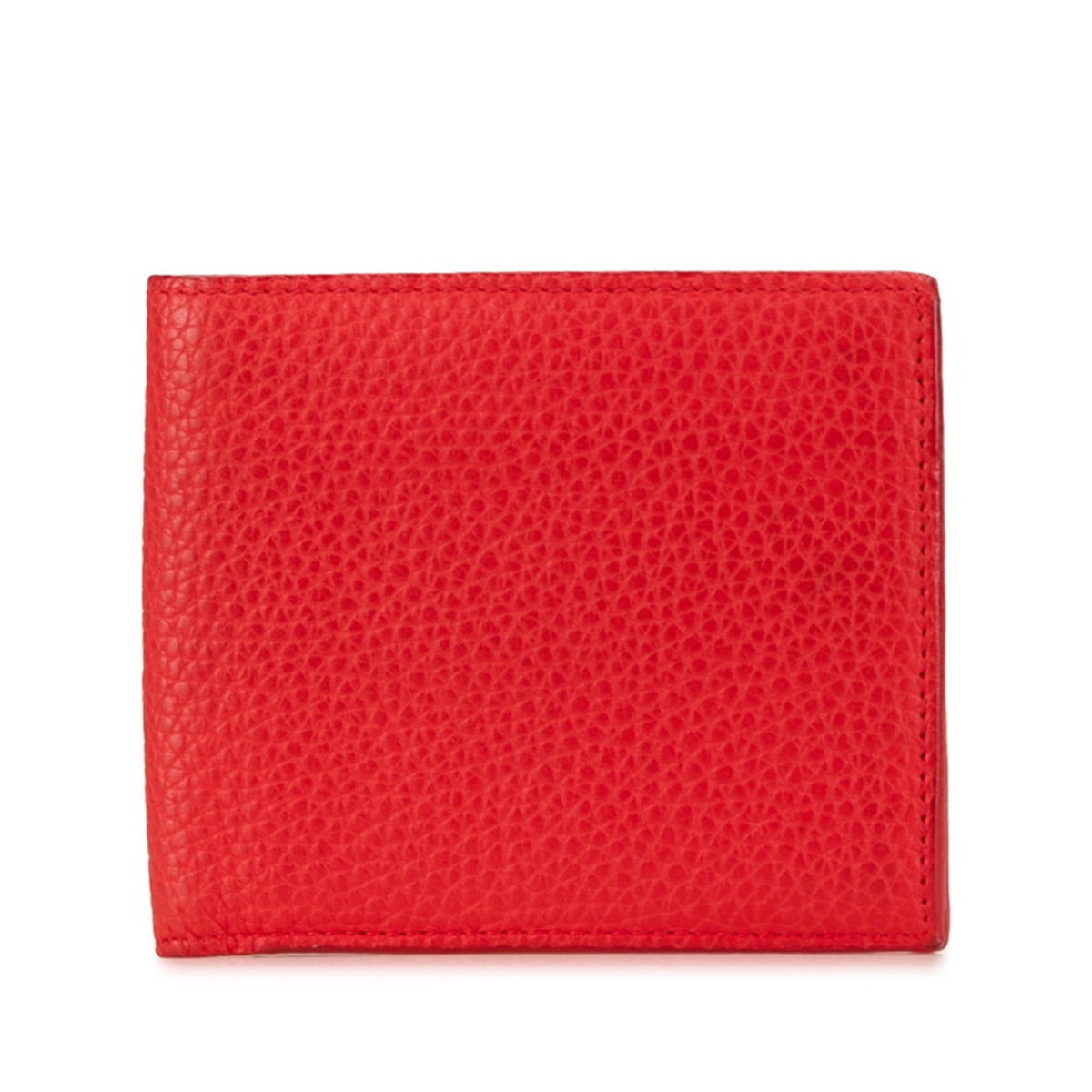 Bottega Veneta Red Color Leather Wallet (Bi-Fold) (Pre-Owned)