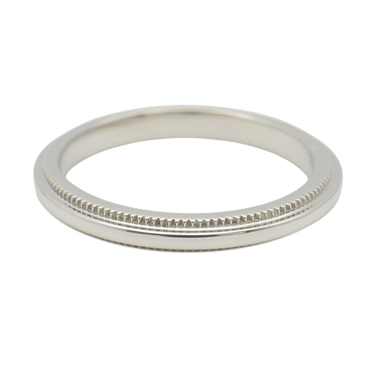 Tiffany Silver Platinum Platinum 950 Band Ring (Pre-Owned)