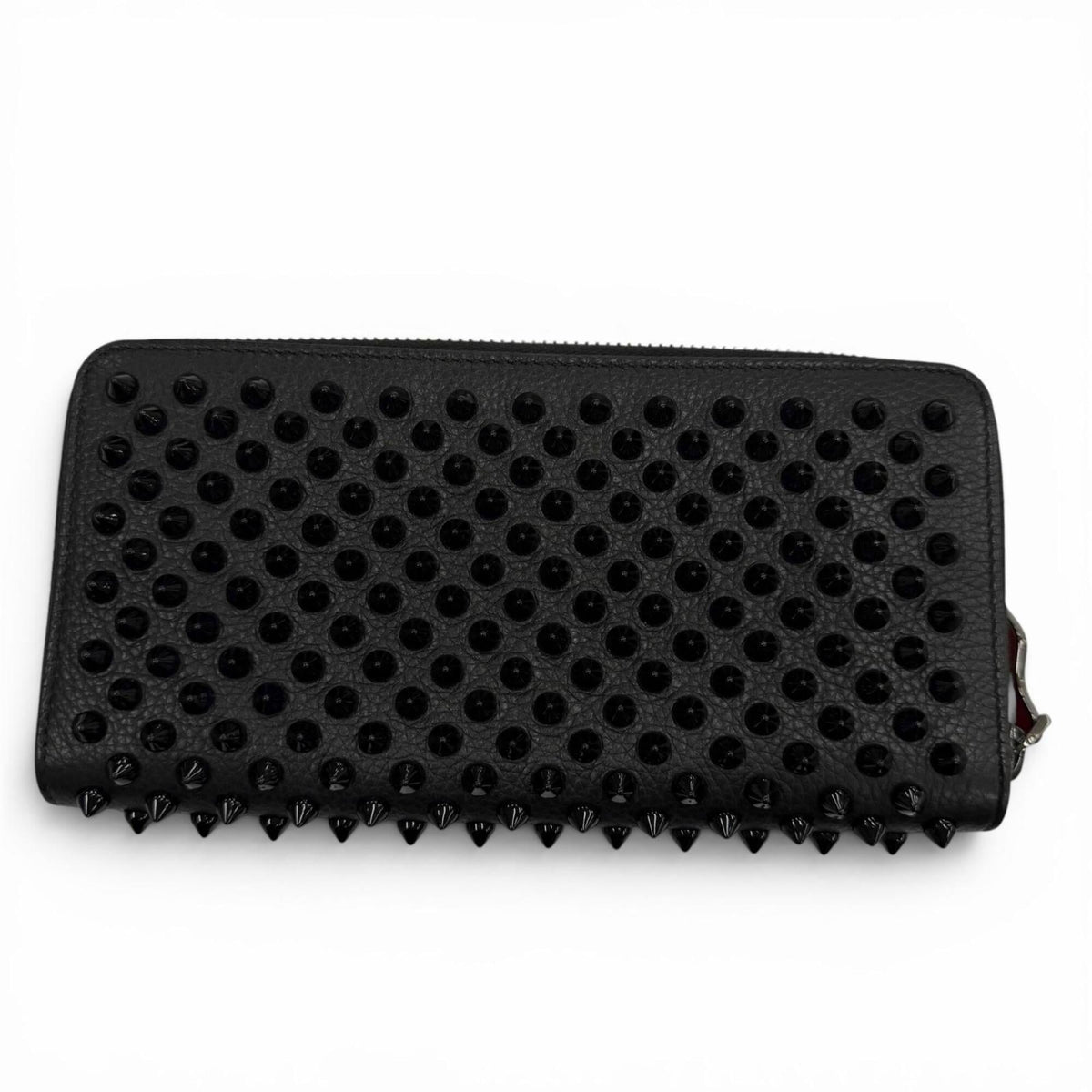 Christian Louboutin Black Leather Long Wallet (Bi-Fold) (Pre-Owned)