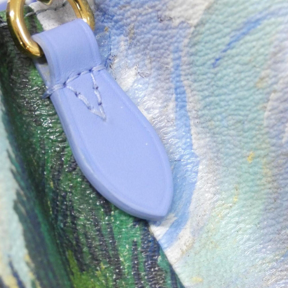 Louis Vuitton Blue Coated Canvas Handbag (Pre-Owned)