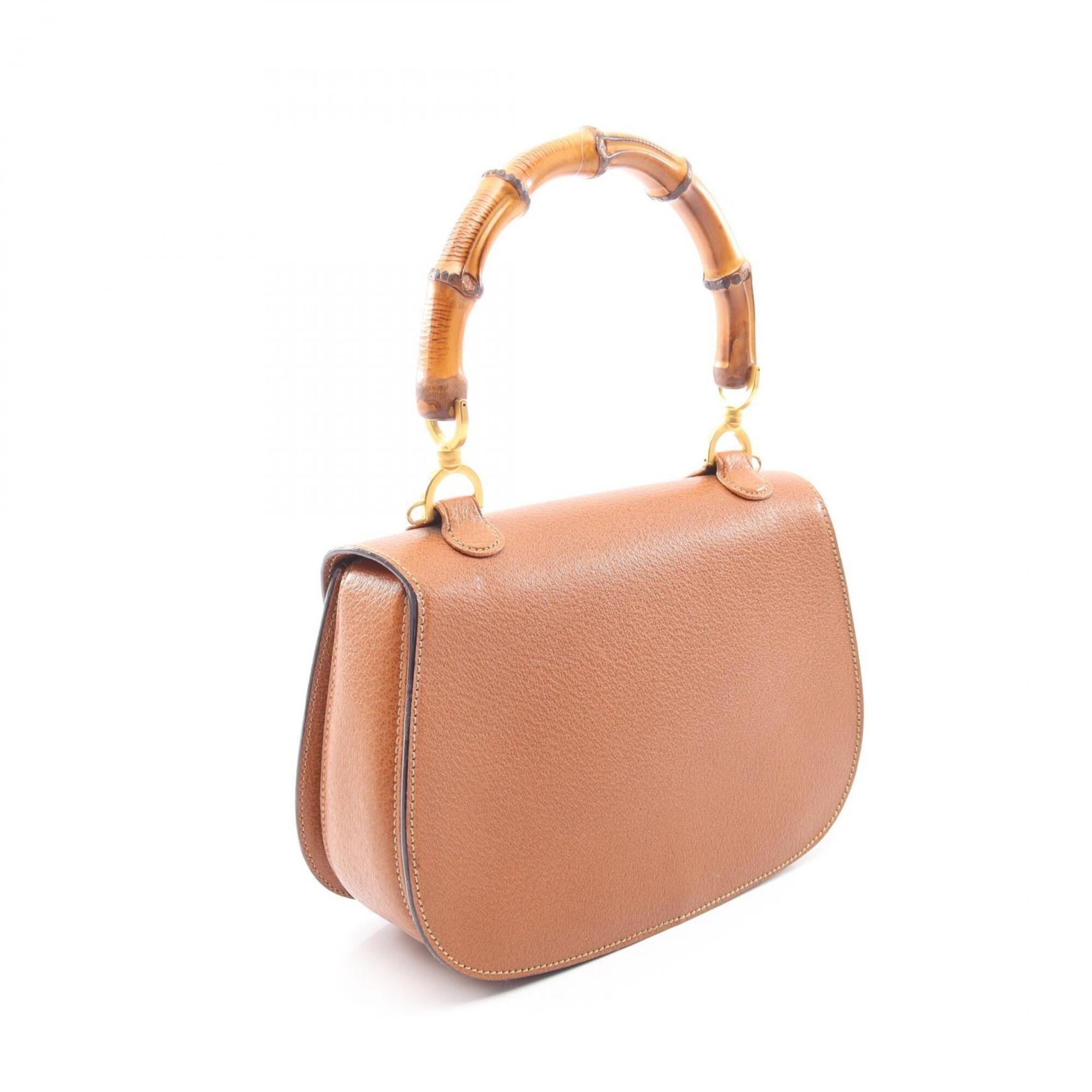 Gucci Brown Leather Handbag (Pre-Owned)