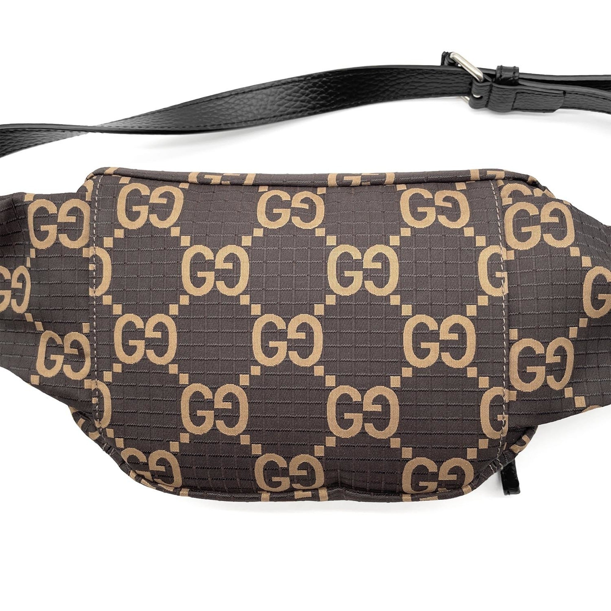 Gucci Brown Nylon Fanny Pack Sling Bag (Pre-Owned)