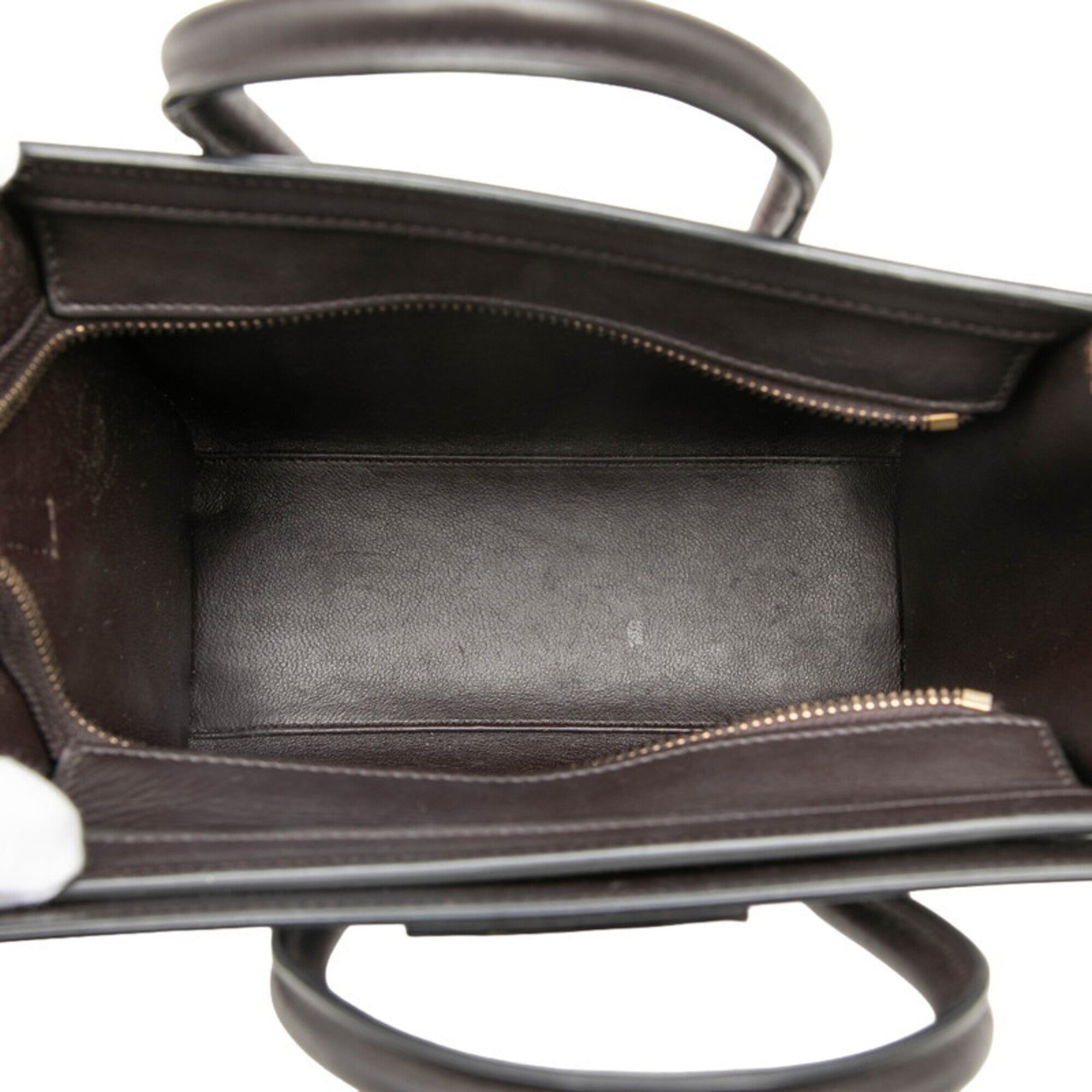Celine Bordeaux Brown Red Color Leather Handbag Shoulder Bag (Pre-Owned)