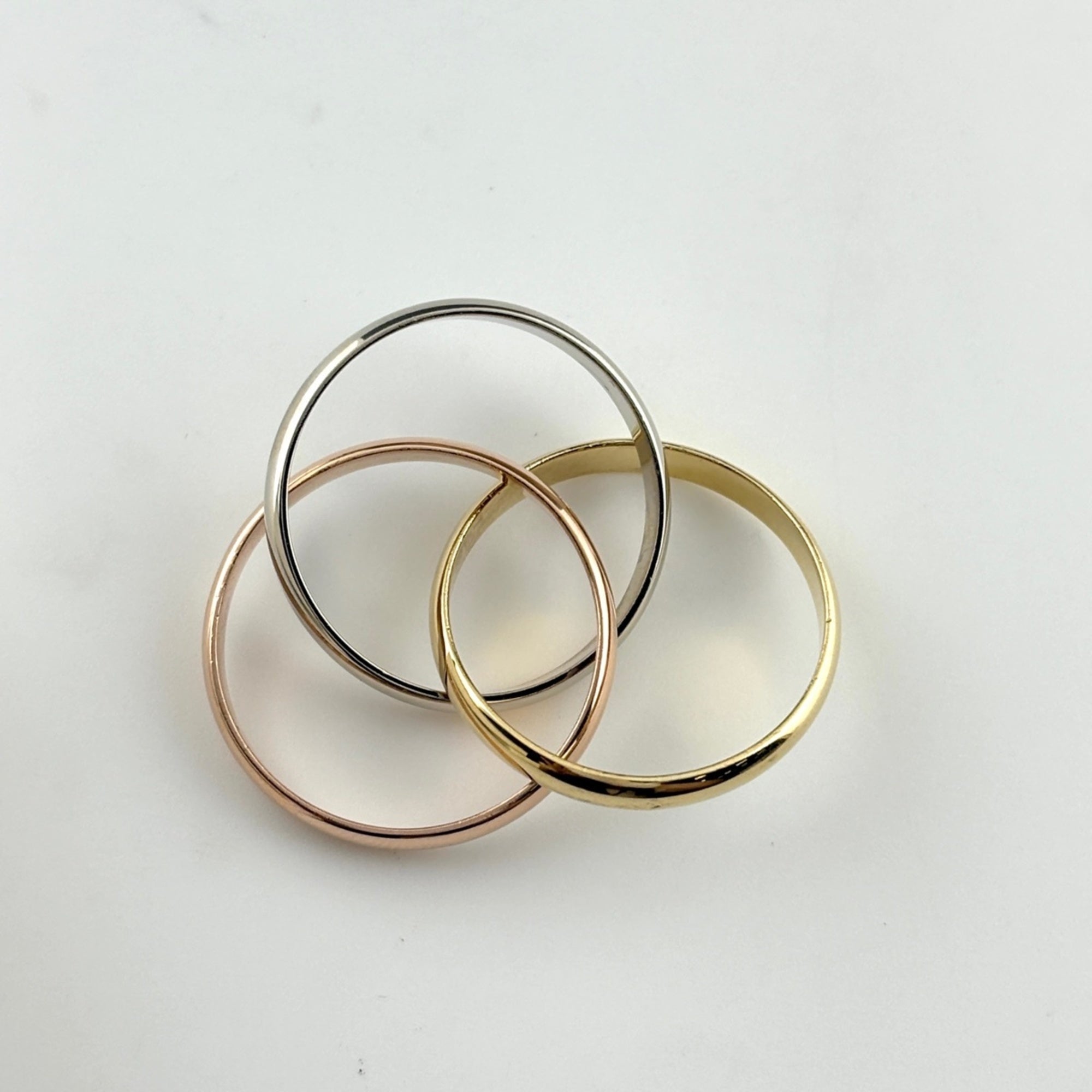 Cartier Yellow Gold (18K) Pink Gold (18K) White Gold (18K) Band Ring (Pre-Owned)