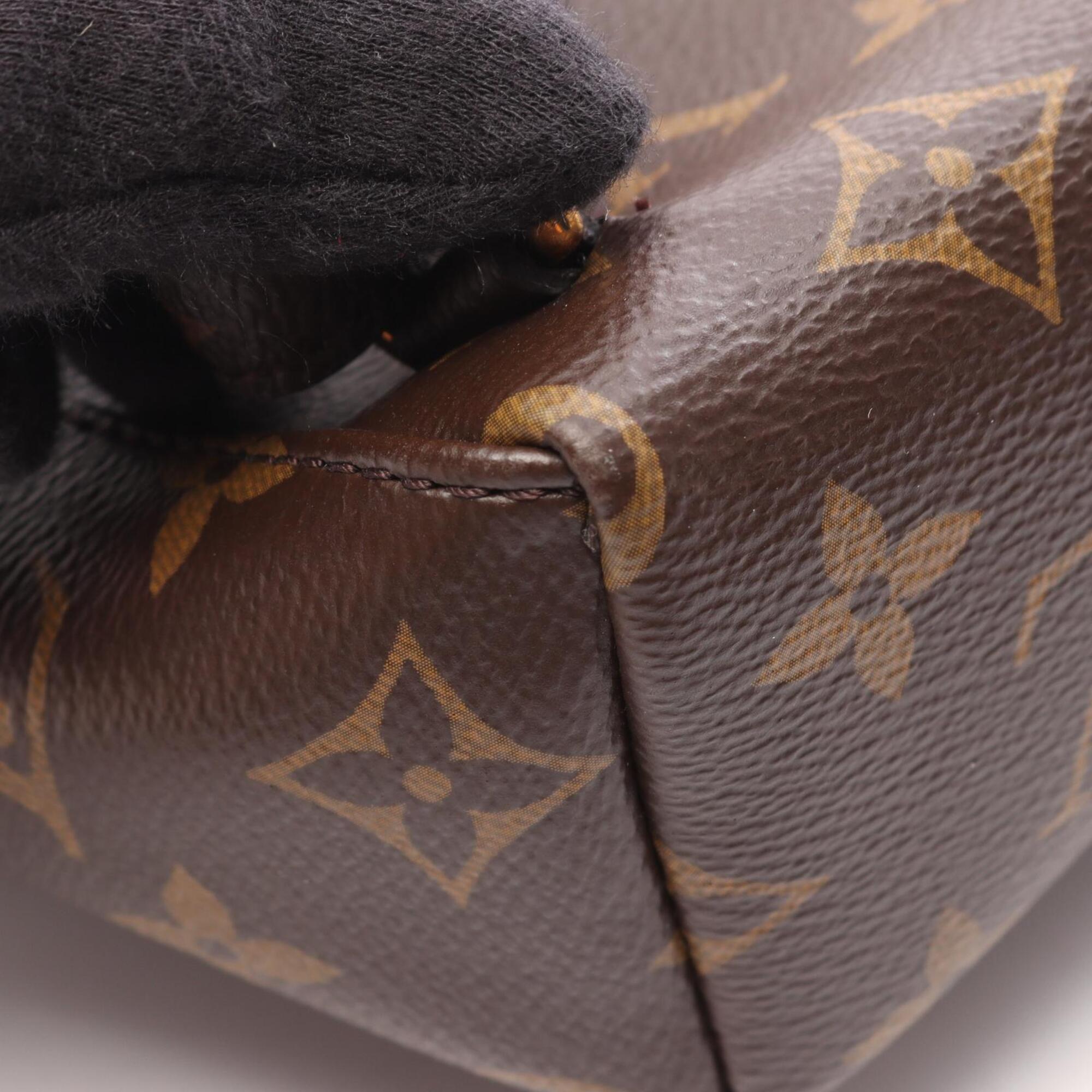 Louis Vuitton Brown Pvc Coated Canvas Leather Backpack Handbag (Pre-Owned)