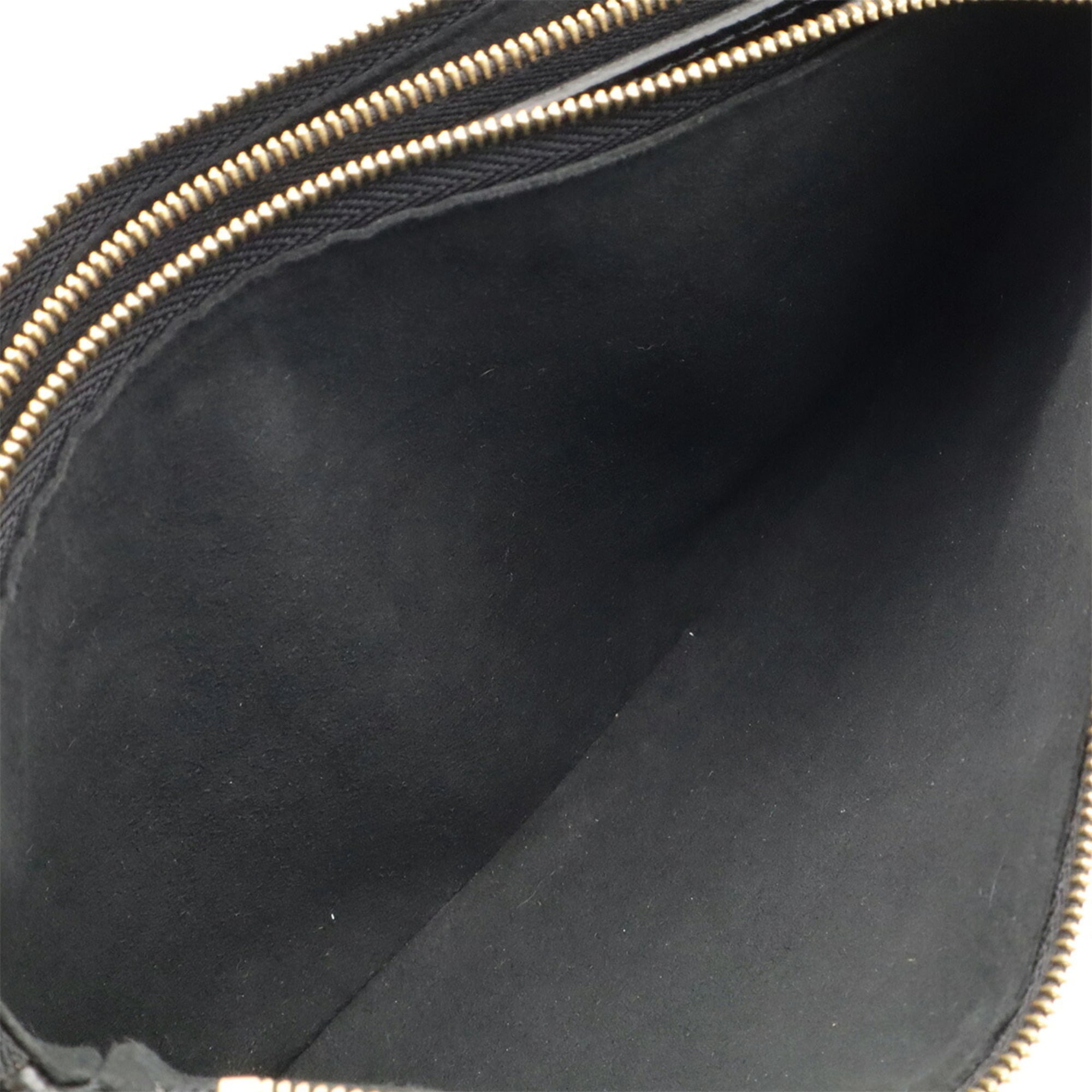 Louis Vuitton Beige Black Monogram Empreinte Leather Clutch Bag Pochette Pouch Shoulder Bag (Pre-Owned)