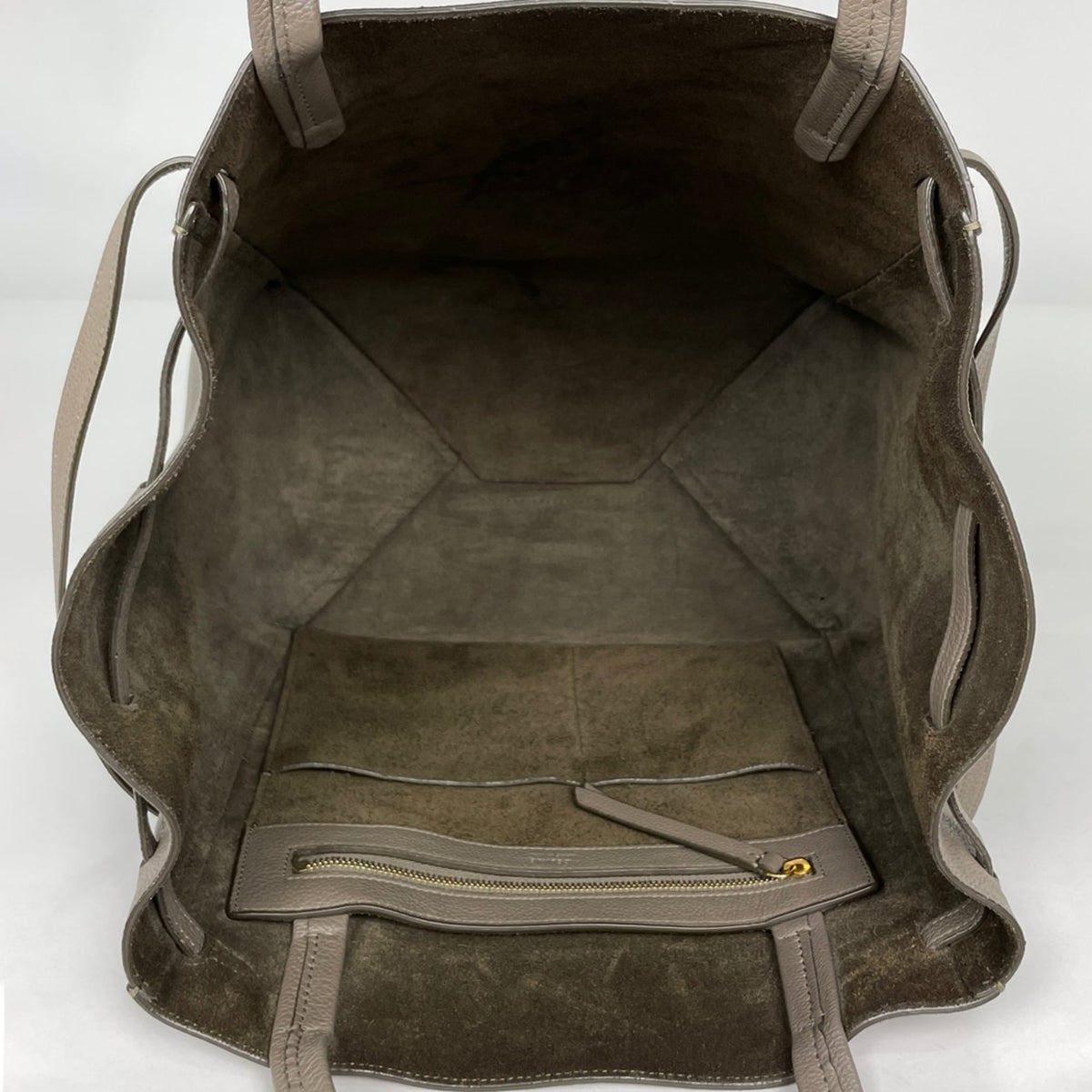 Celine Gray Leather Tote Bag (Pre-Owned)